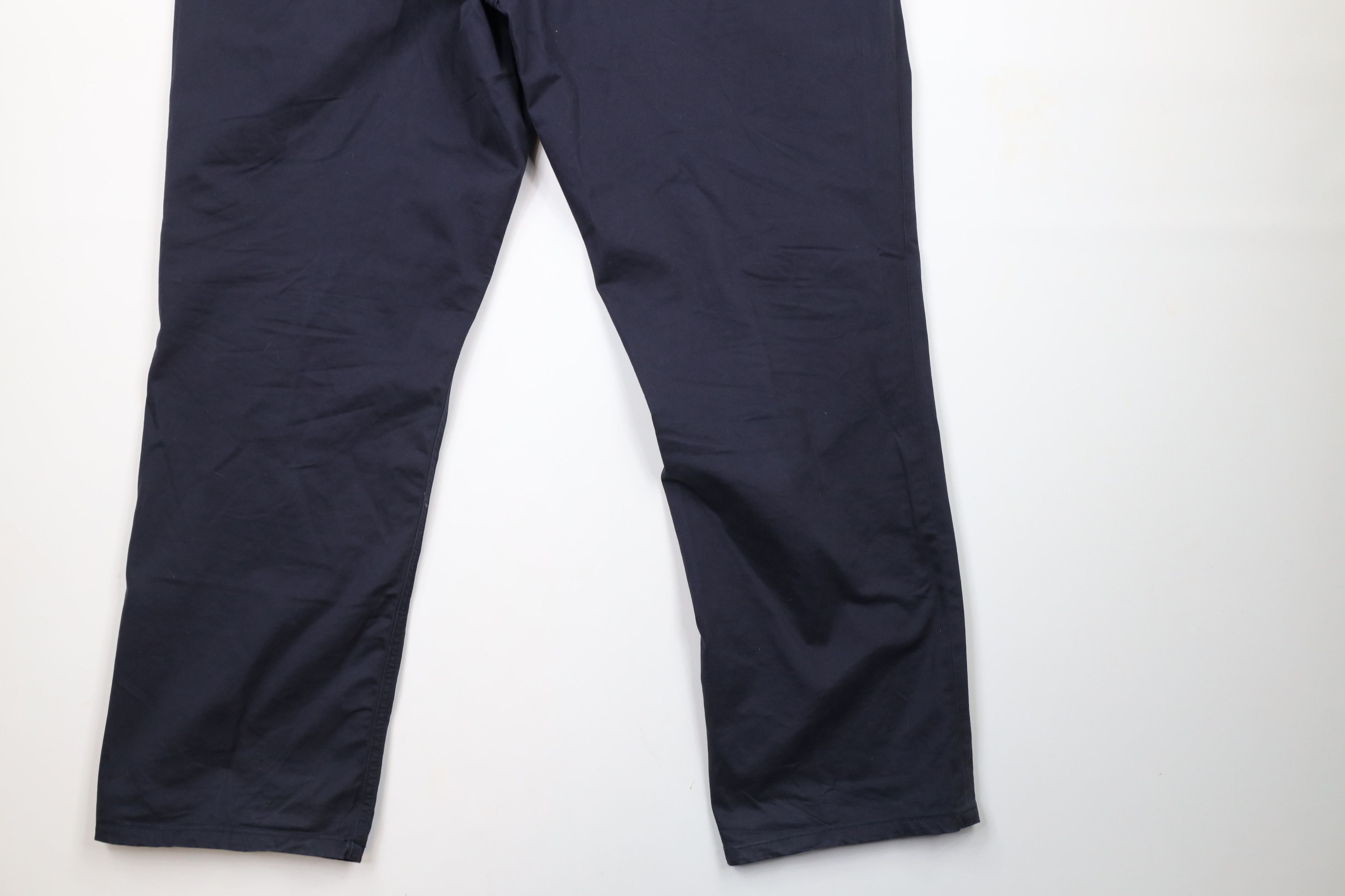 Johnston & Murphy × Vintage Johnston & Murphy Leg Cotton Twill Chino Pants Navy Blue Size US 38 / EU 54 - 11 Thumbnail
