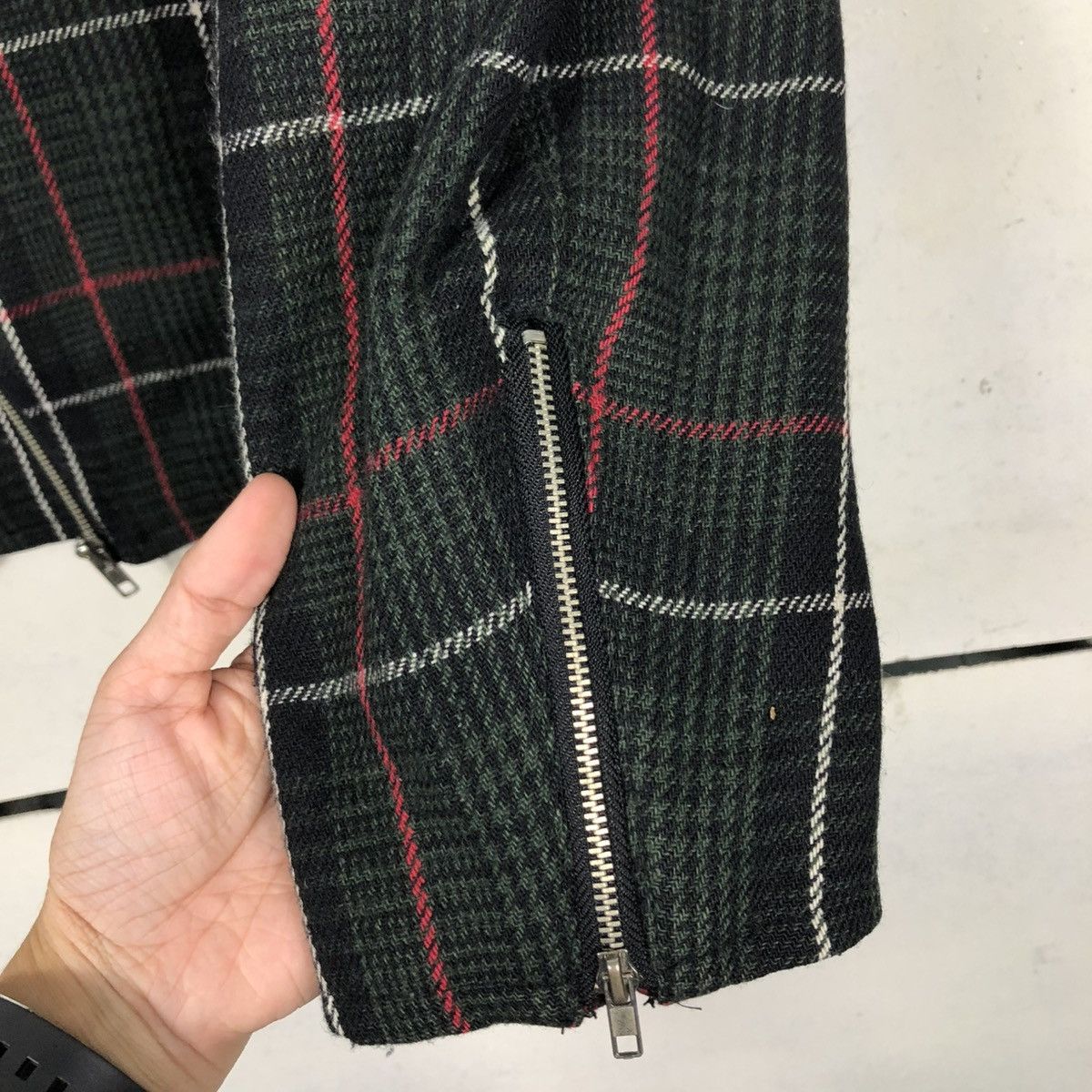 Japanese Brand 🔥VINTAGE BIKER JACKET DOUBLE COLLAR HIKARI ISSEY MIYAKE Size US L / EU 52-54 / 3 - 17 Thumbnail