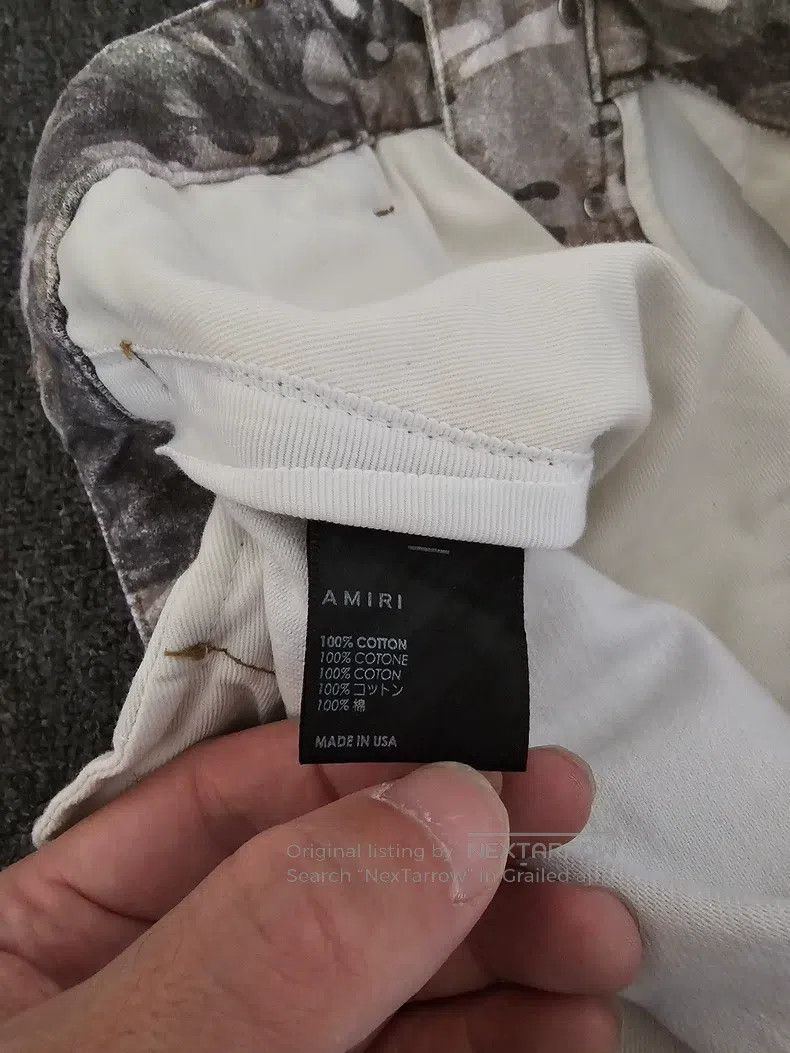Amiri Amiri Washed Camo Denim Pants Size US 32 / EU 48 - 8 Thumbnail