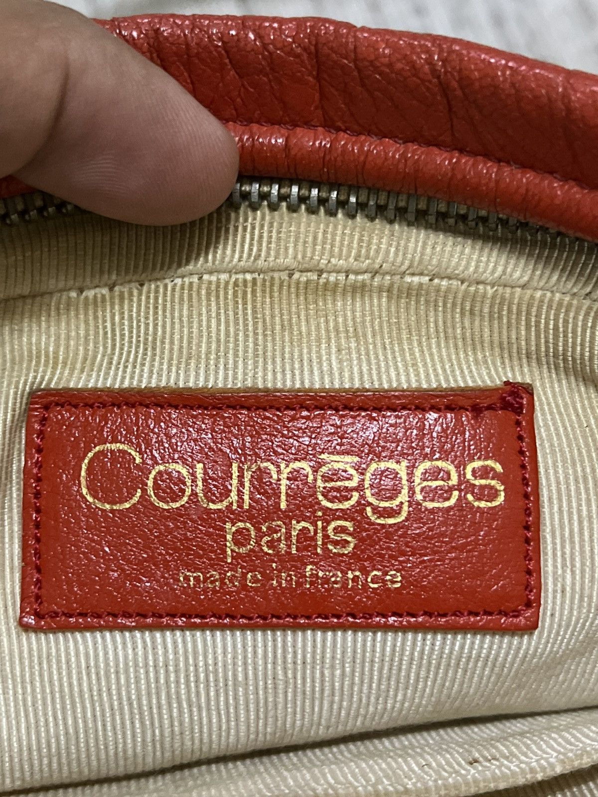 Courreges Vintgae 80s riri zip courreges leather bag Size ONE SIZE - 4 Thumbnail