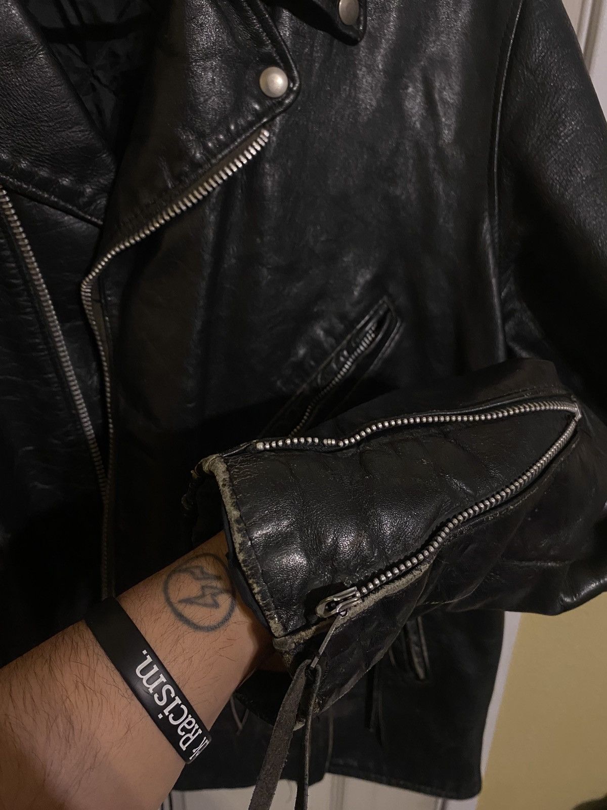 Harley Davidson Harley Davidson Vintage Leather Jacket Size US XL / EU 56 / 4 - 7 Thumbnail