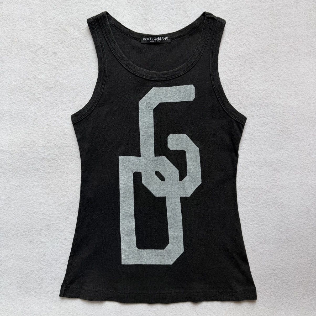 Dolce & Gabbana DoIce & Gabbana SS2004 Logo Printed Tank Top Size S / US 4 / IT 40 - 1 Thumbnail