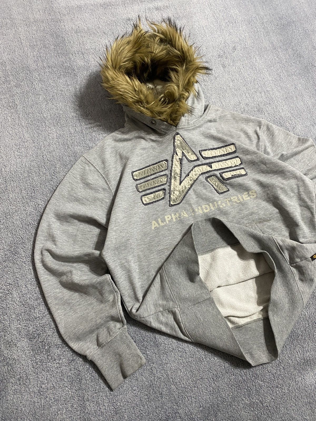 Alpha Industries Vtg Alpha Industries If Six Was Nine LGB style mohair hoodie Size US M / EU 48-50 / 2 - 3 Thumbnail