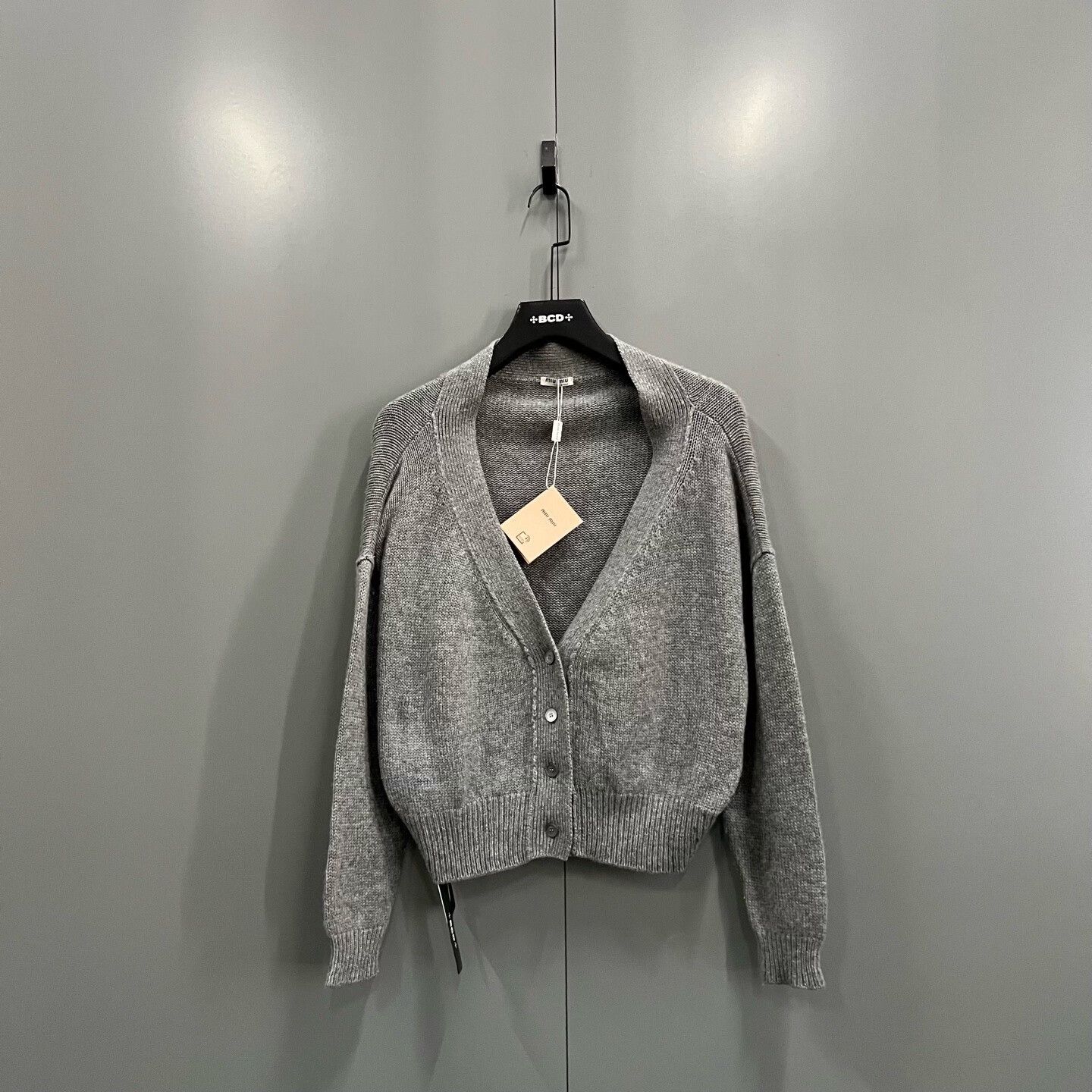 Miu Miu Miu Miu Knit Gray Sweater it_36 Women Size XS / US 0-2 / IT 36-38 - 1 Thumbnail