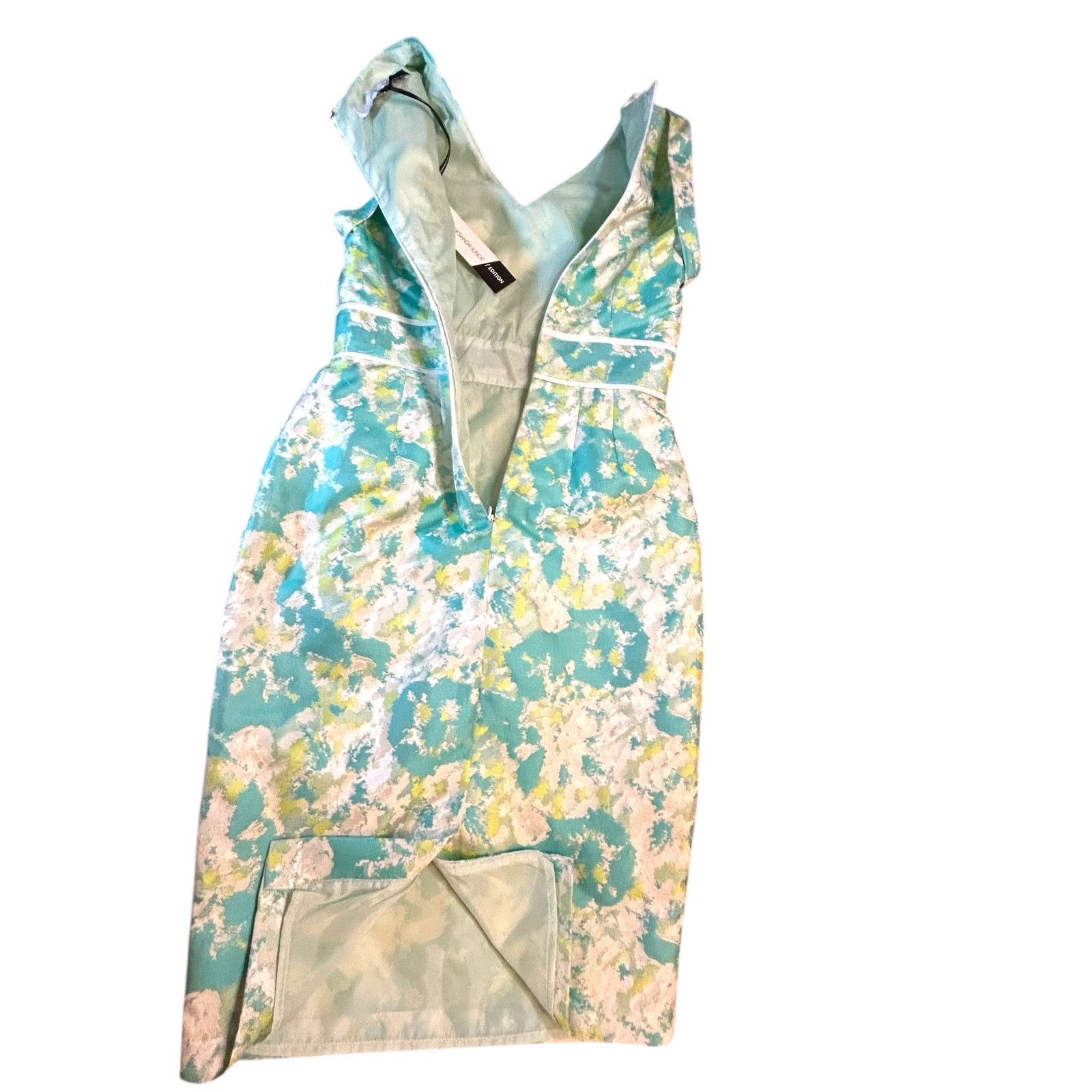ROKSANDA NWT Roksanda Ilincic Aqua Floral Sheath Dress - Size 8 Size M / US 6-8 / IT 42-44 - 14 Thumbnail