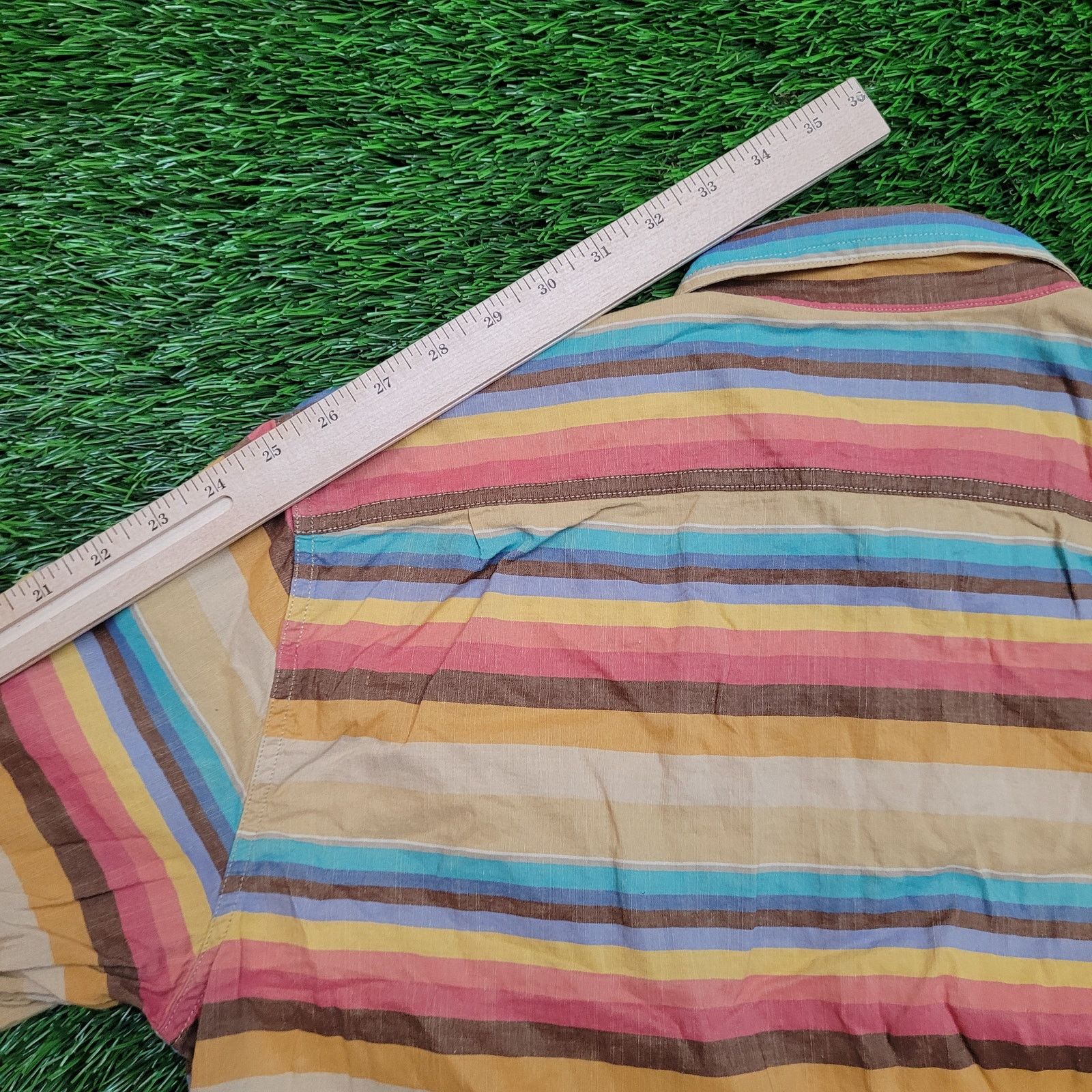 Lucky Brand VTG Y2K Lucky Brand California Baja Stripe Shirt L Boho Surf Size US L / EU 52-54 / 3 - 7 Thumbnail