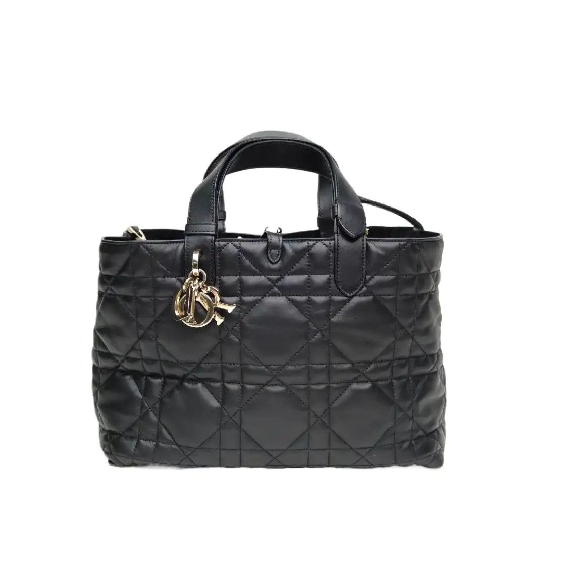 Dior DIOR Toujours Medium black cowhide leather handbag Full Accessories Size ONE SIZE - 1 Thumbnail