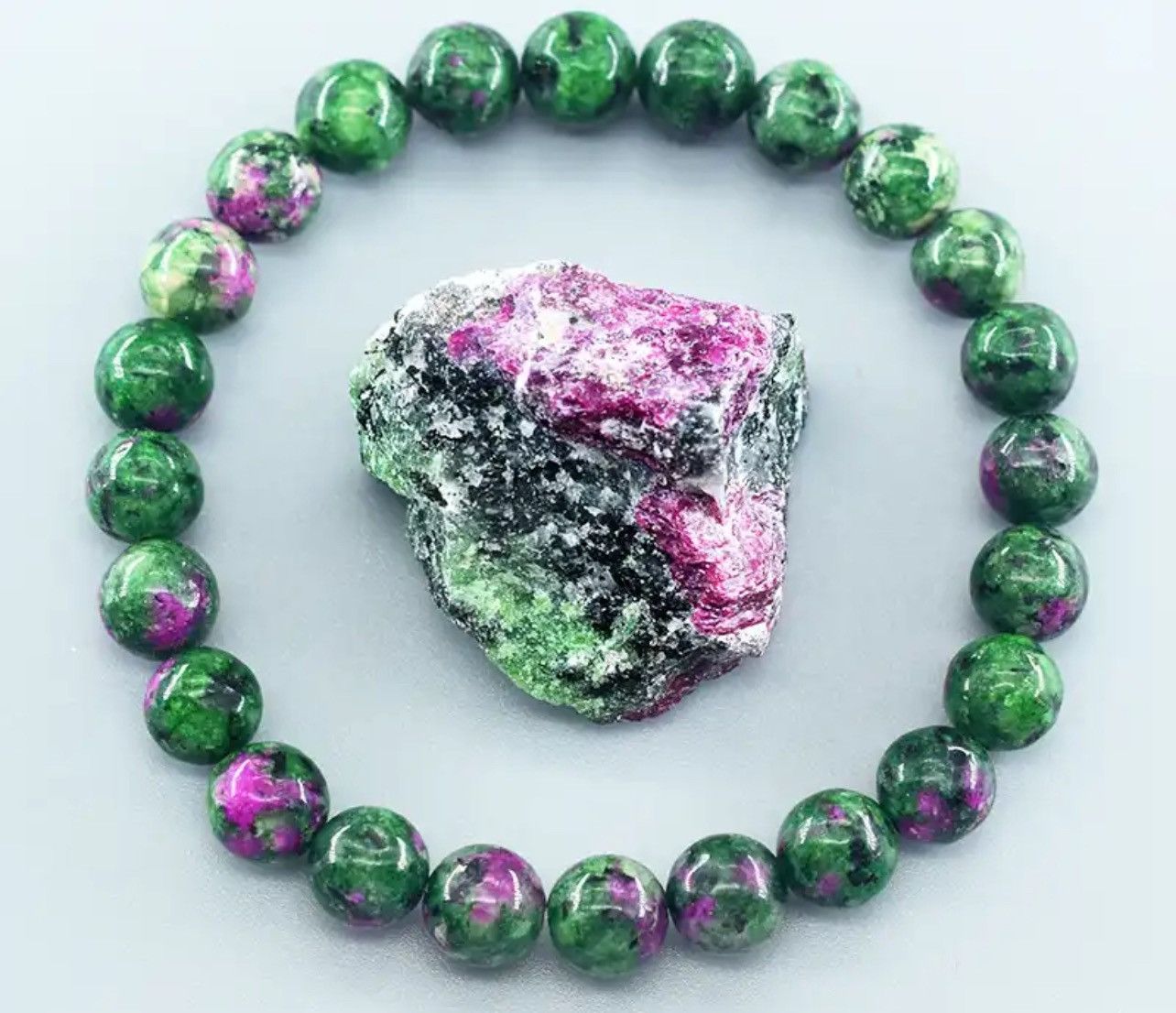 Vintage Natural Stone Bead Bracelet Size ONE SIZE - 1 Thumbnail
