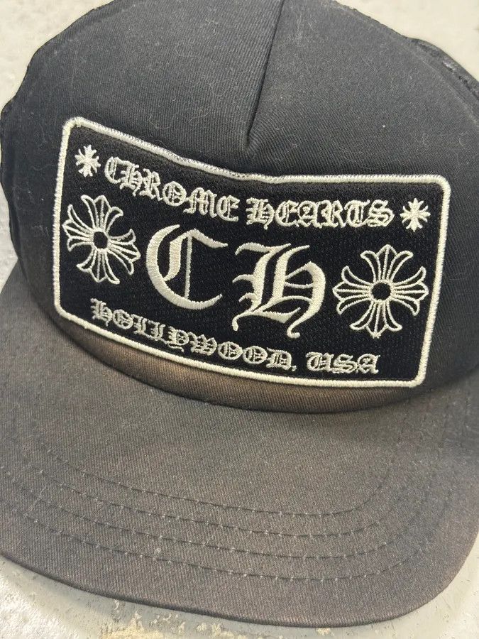 Chrome Hearts Chrome Hearts Hollywood Black Faded Cap Size ONE SIZE - 4 Thumbnail