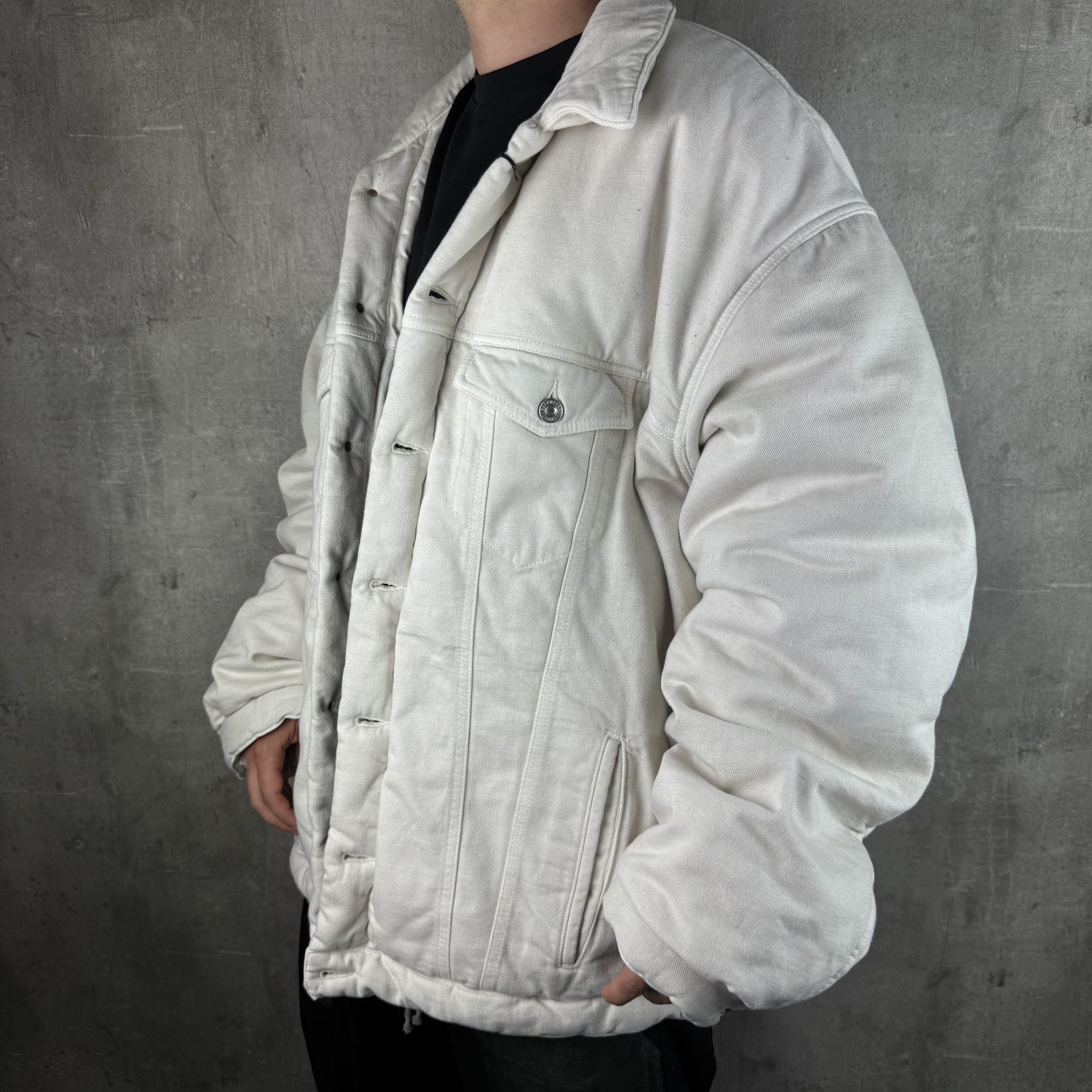 Balenciaga BALENCIAGA Padded Denim Jacket Worn By Kanye, Shai RARE Size US S / EU 44-46 / 1 - 4 Thumbnail