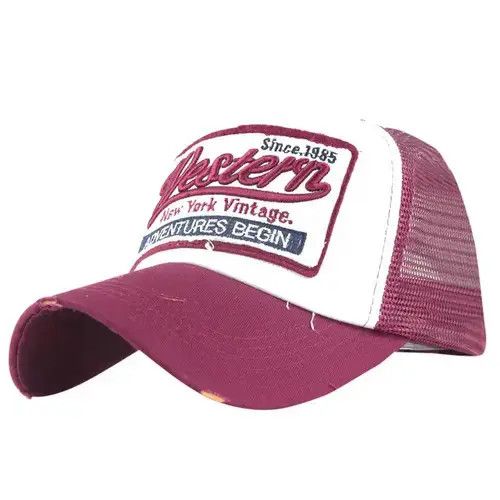 Other Trucker Hat Western Burgundy Size ONE SIZE - 3 Thumbnail