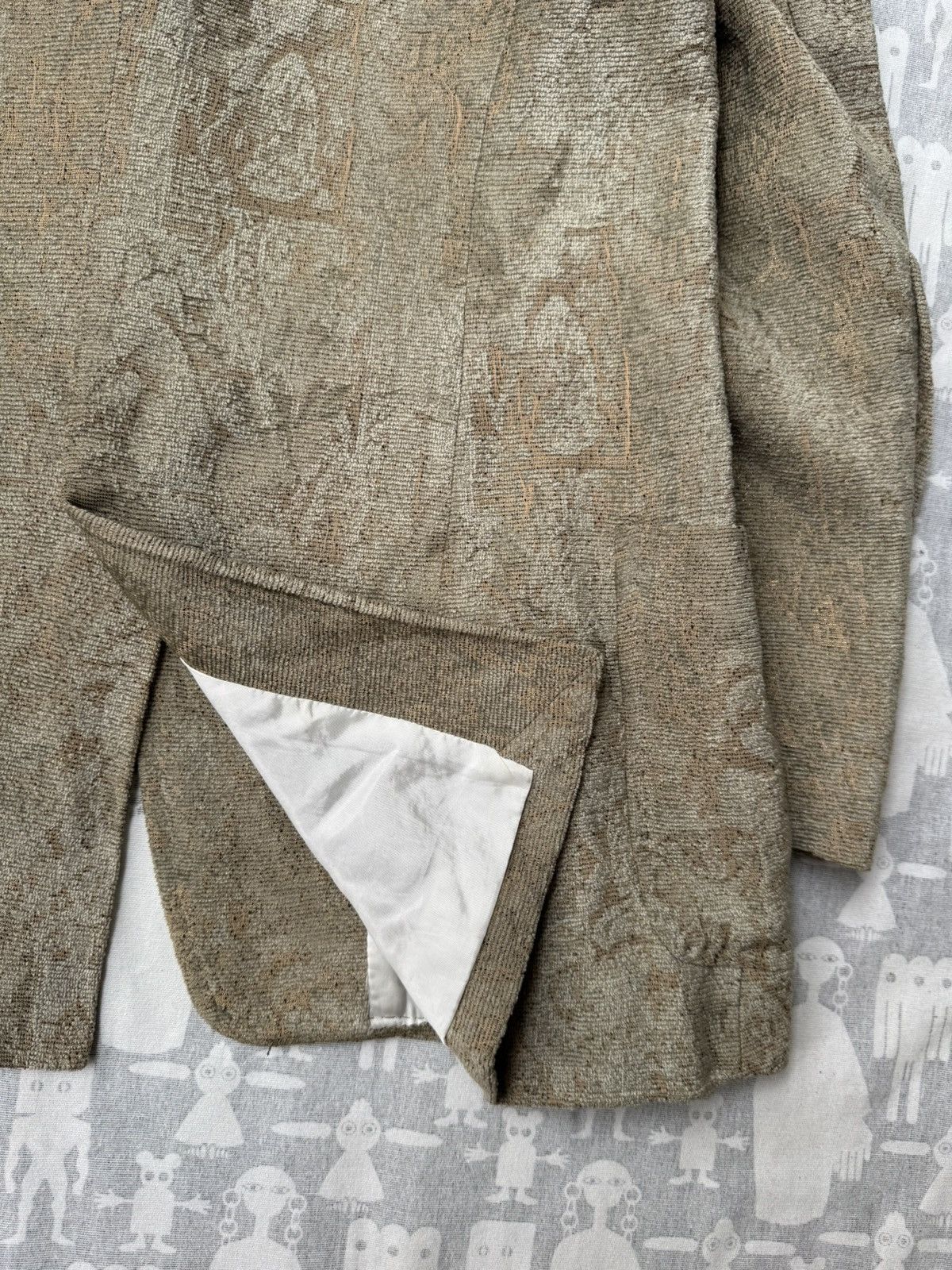 Ann Demeulemeester Ann Demeulemeester AW94 Brocade Lurex Gold Blazer Size S / US 4 / IT 40 - 7 Thumbnail