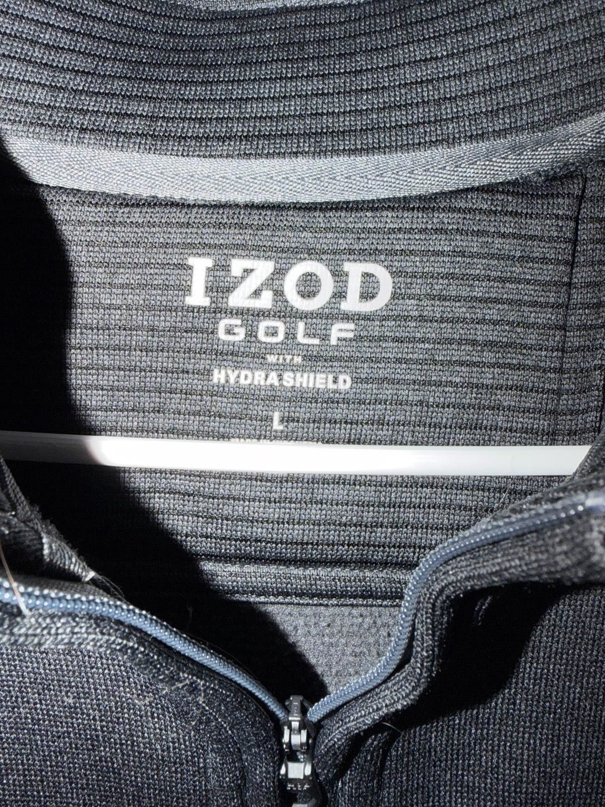 Izod Izod Golf Hydrashield Black Long Sleeve 1/4 Zip Pullover - L Size US L / EU 52-54 / 3 - 2 Thumbnail
