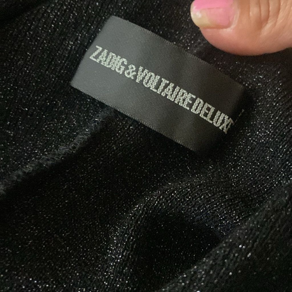 Zadig & Voltaire Zadig Voltaire Black Metallic Cardigan size medium Size M / US 6-8 / IT 42-44 - 6 Thumbnail