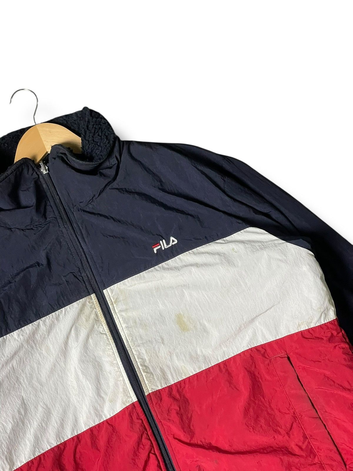 Fila × Japanese Brand × Vintage Vintage FILA Colourblock Windbreaker (134) Size US L / EU 52-54 / 3 - 2 Thumbnail