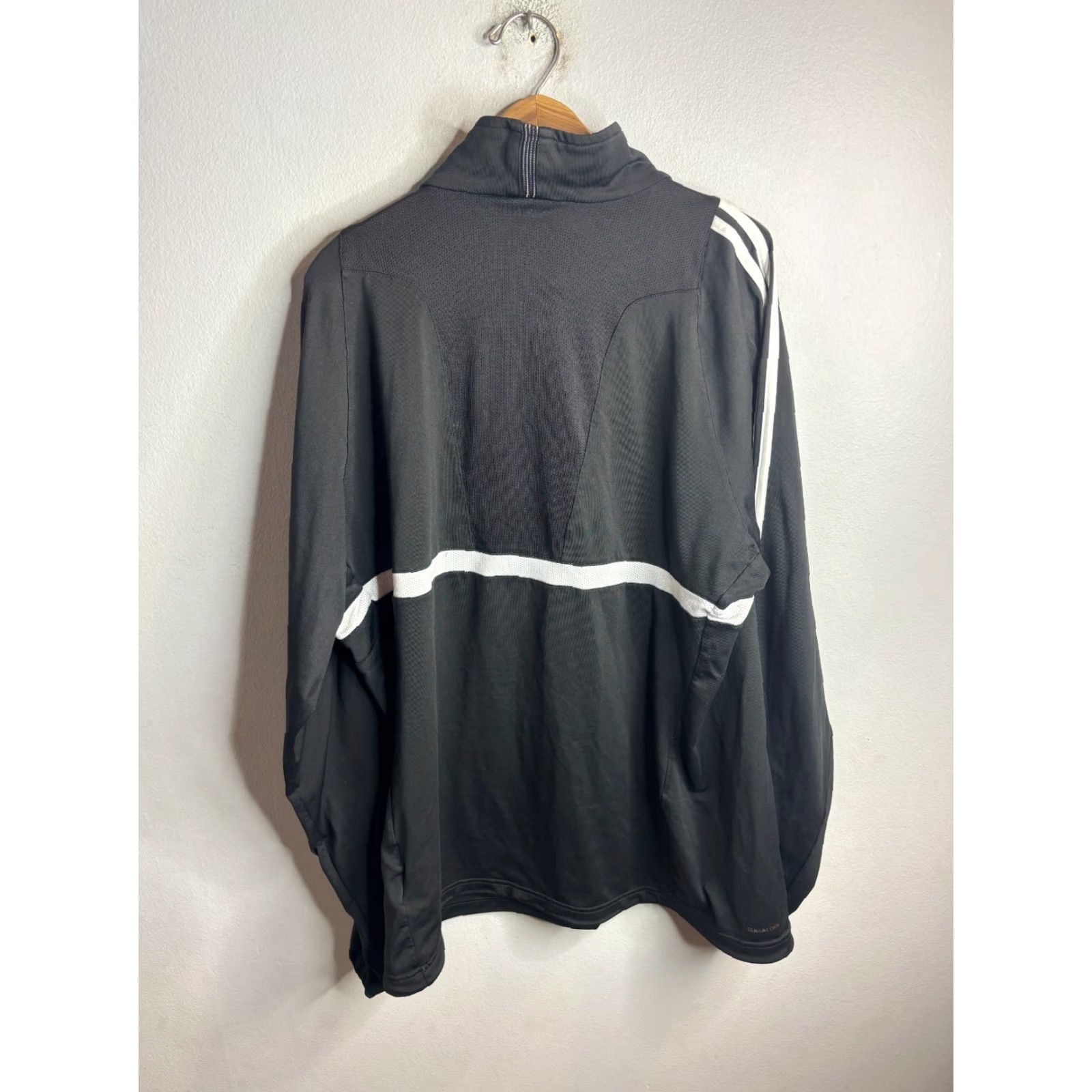 Adidas Adidas Jacket Climacool 1/2 Zip Track Jacket Mens XL Black Size US XL / EU 56 / 4 - 4 Thumbnail