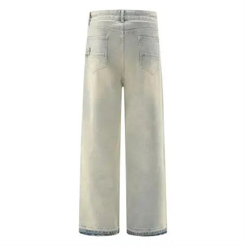 Jean Men's street style punk distressed washed jeans Size US 32 / EU 48 - 2 Thumbnail