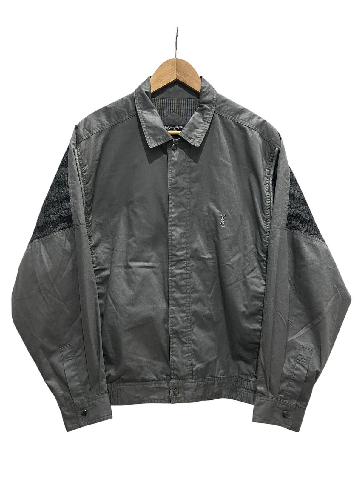 Yves Saint Laurent Vintage Yves Saint Laurent Logo Jacket Size US M / EU 48-50 / 2 - 1 Thumbnail