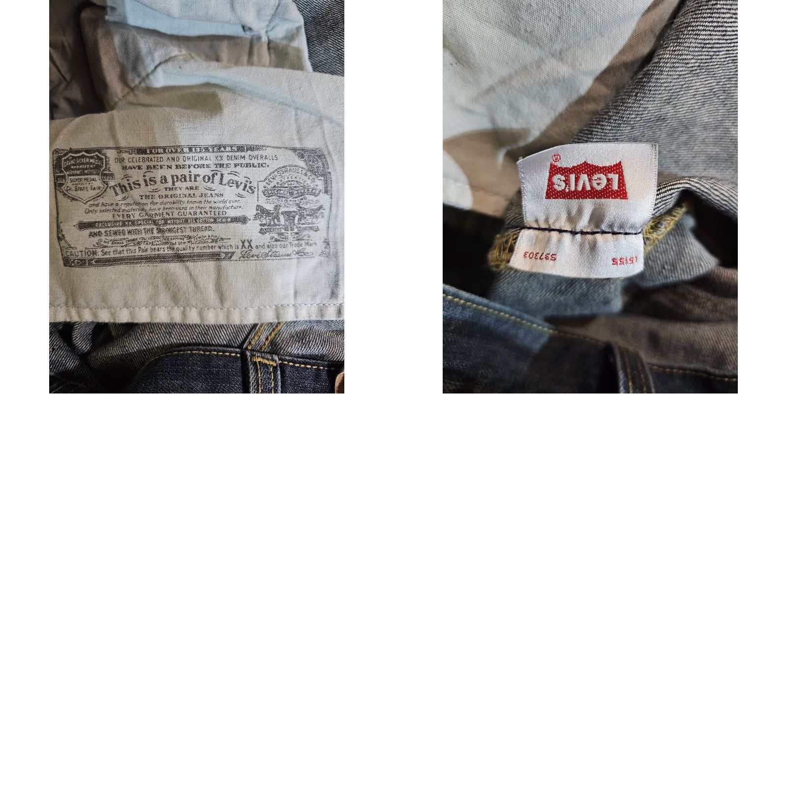 Levi's VINTAGE Levi 501 XX Button-Fly Jeans Dark Wash Denim Cotton Y2K Men 38x32 Size US 38 / EU 54 - 9 Thumbnail