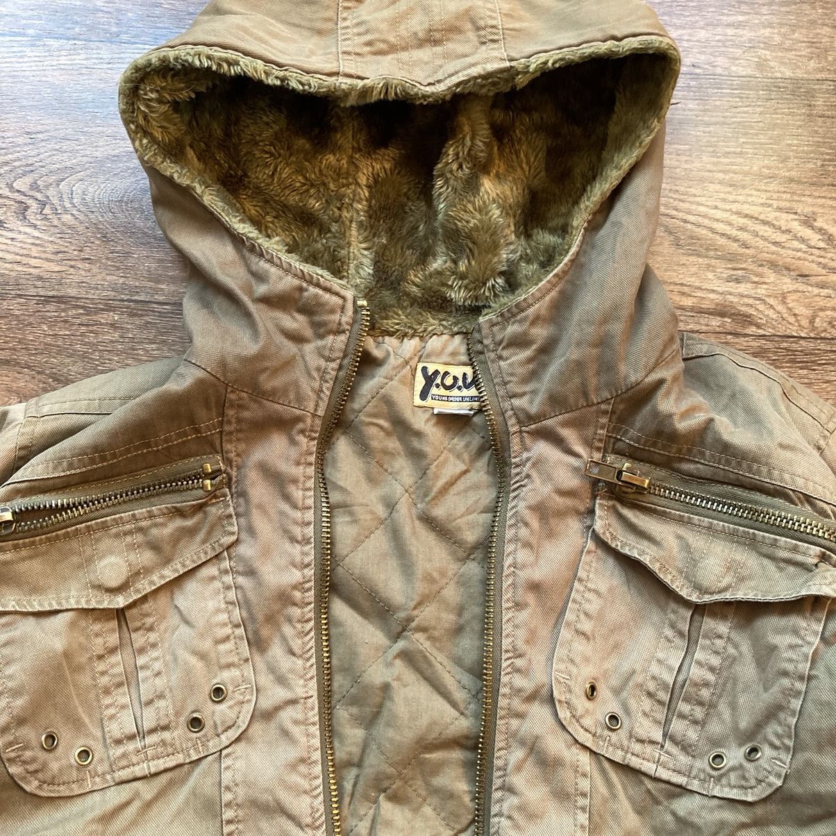 Vintage Vintage Y2K cargo denim jacket punk style Size S / US 4 / IT 40 - 6 Thumbnail