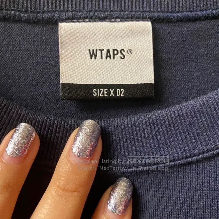 Wtaps Wtaps Embroidered logo long-sleeve T-shirt in dark blue Size US M / EU 48-50 / 2 - 3 Thumbnail