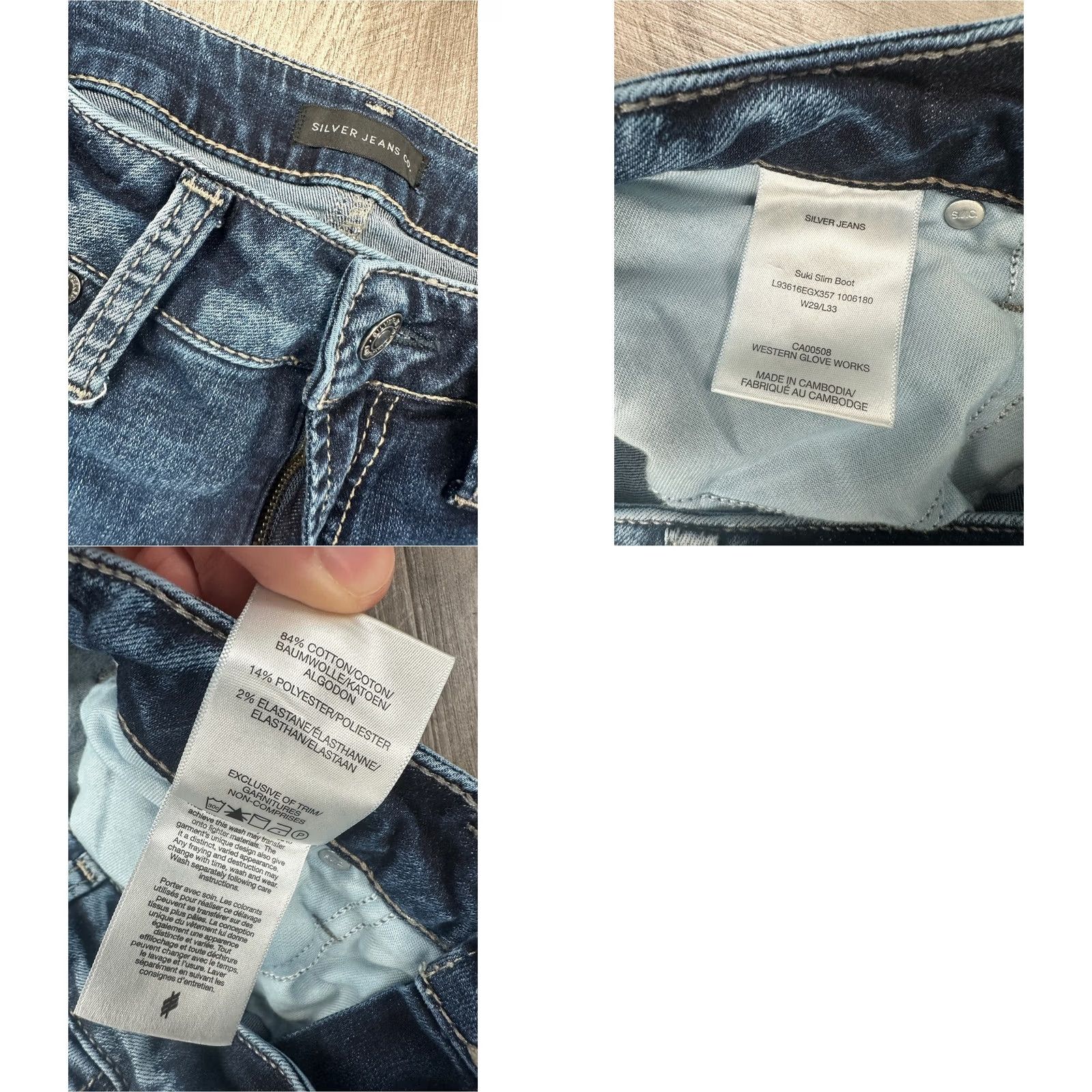 Silver Jeans Co. Silver Jeans Co. Suki Slim Bootcut Jeans Women’s Size 29x33 Medium Wash Size 29" - 8 Thumbnail