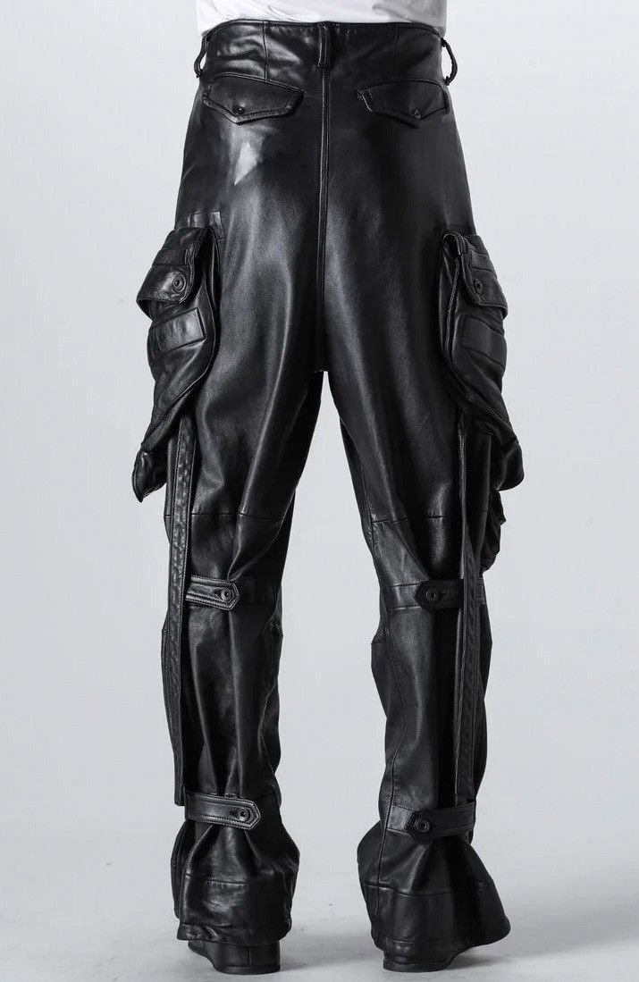 Julius Julius Leather Wide Gas Mask Cargo Pants Size US 34 / EU 50 - 11 Thumbnail