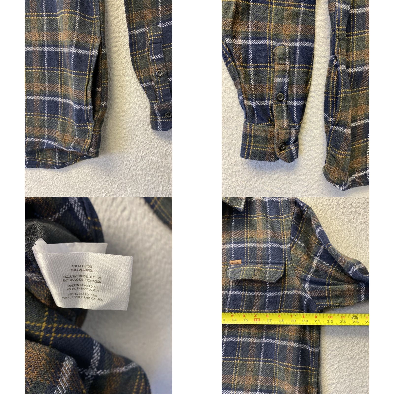 Orvis VINTAGE Orvis Jacket Shirt Mens Small Brown Navy Shacket Button Work Pockets /161-24 Size US S / EU 44-46 / 1 - 8 Thumbnail