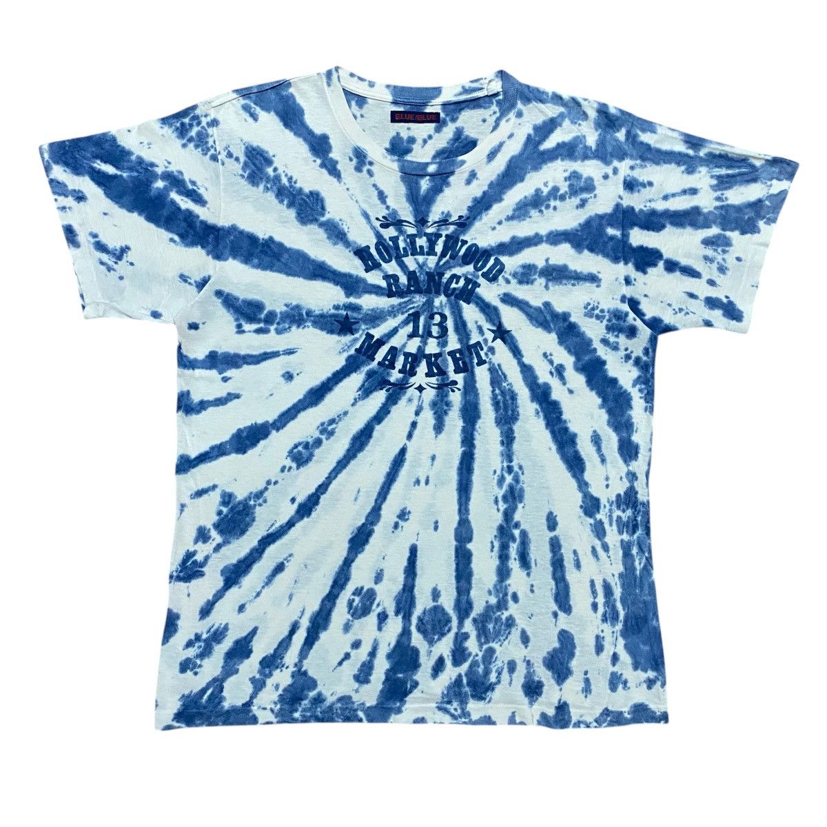 Blue Blue Japan Rare‼️🔥Vintage Blue Blue Tie Dye Single Stitch T-Shirt Size US S / EU 44-46 / 1 - 1 Thumbnail