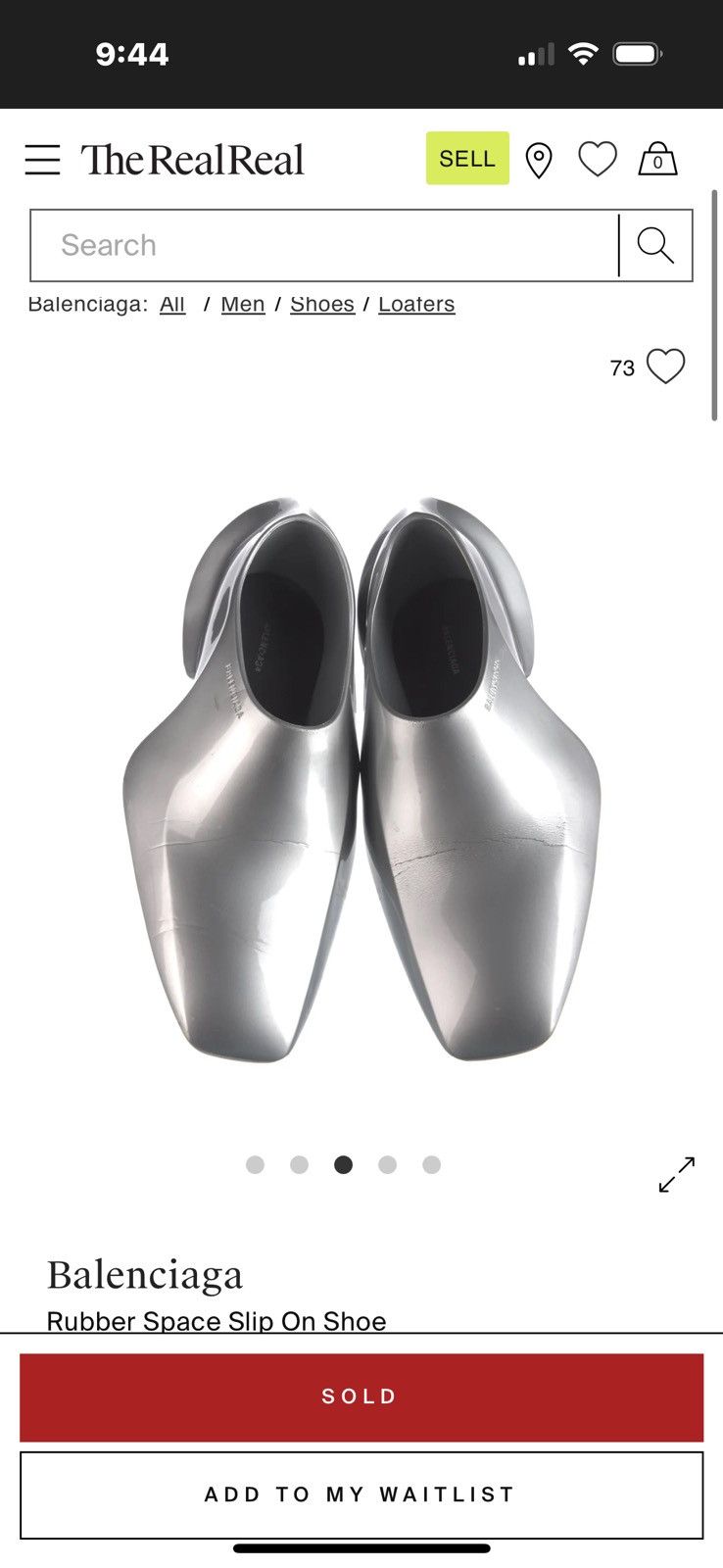 Balenciaga Balenciaga space shoe Silver Size US 11 / EU 44 - 1 Thumbnail