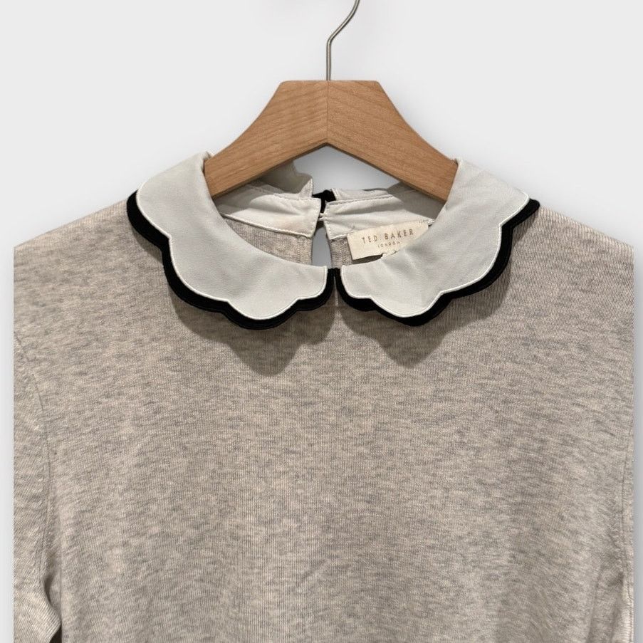 Ted Baker Ted Baker London Lheo Scallop Detail Layered Sweater Size 3 Size M / US 6-8 / IT 42-44 - 3 Thumbnail