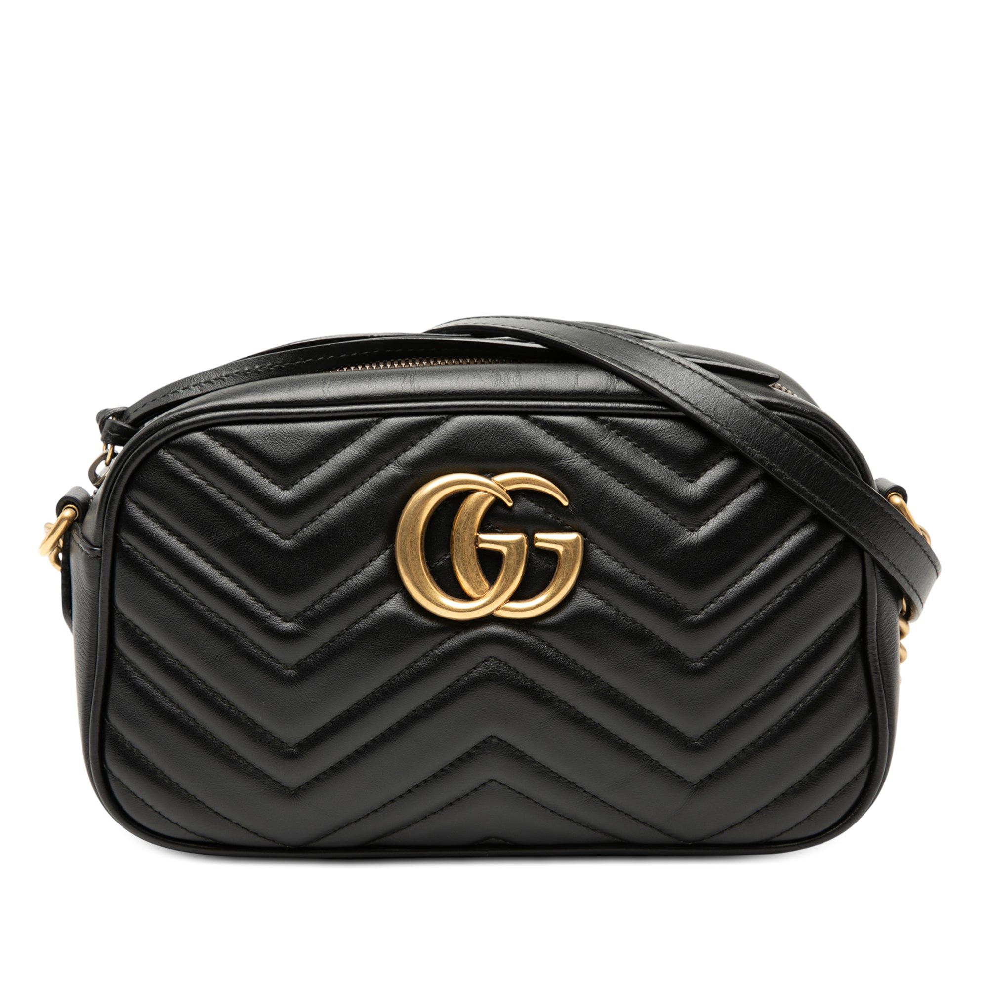 Gucci Small GG Marmont Matelasse Leather Crossbody Size ONE SIZE - 1 Thumbnail