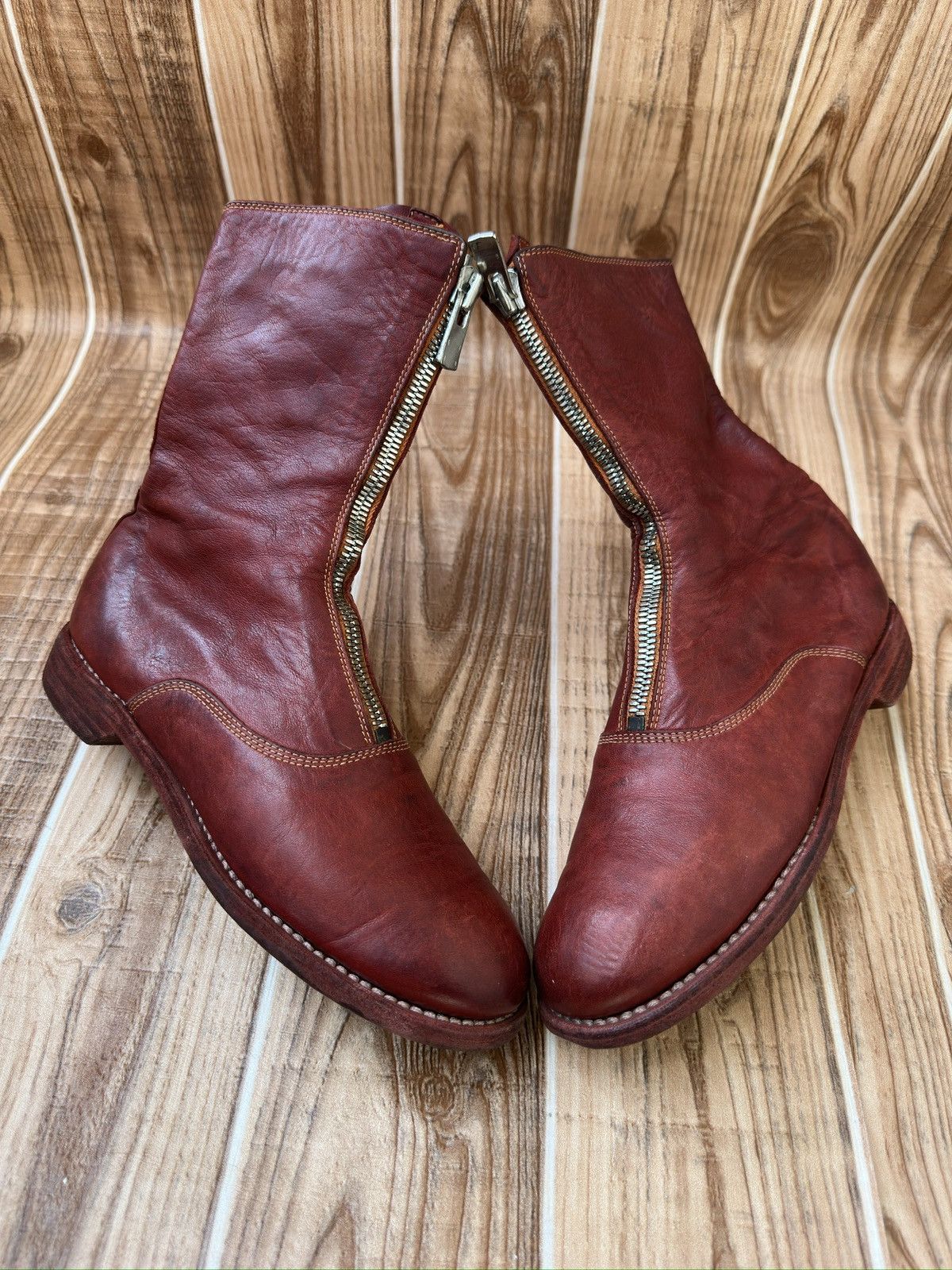 Guidi Guidi 310 Front-zip Soft Horse Leather Boots Size US 6.5 / IT 36.5 - 14 Thumbnail
