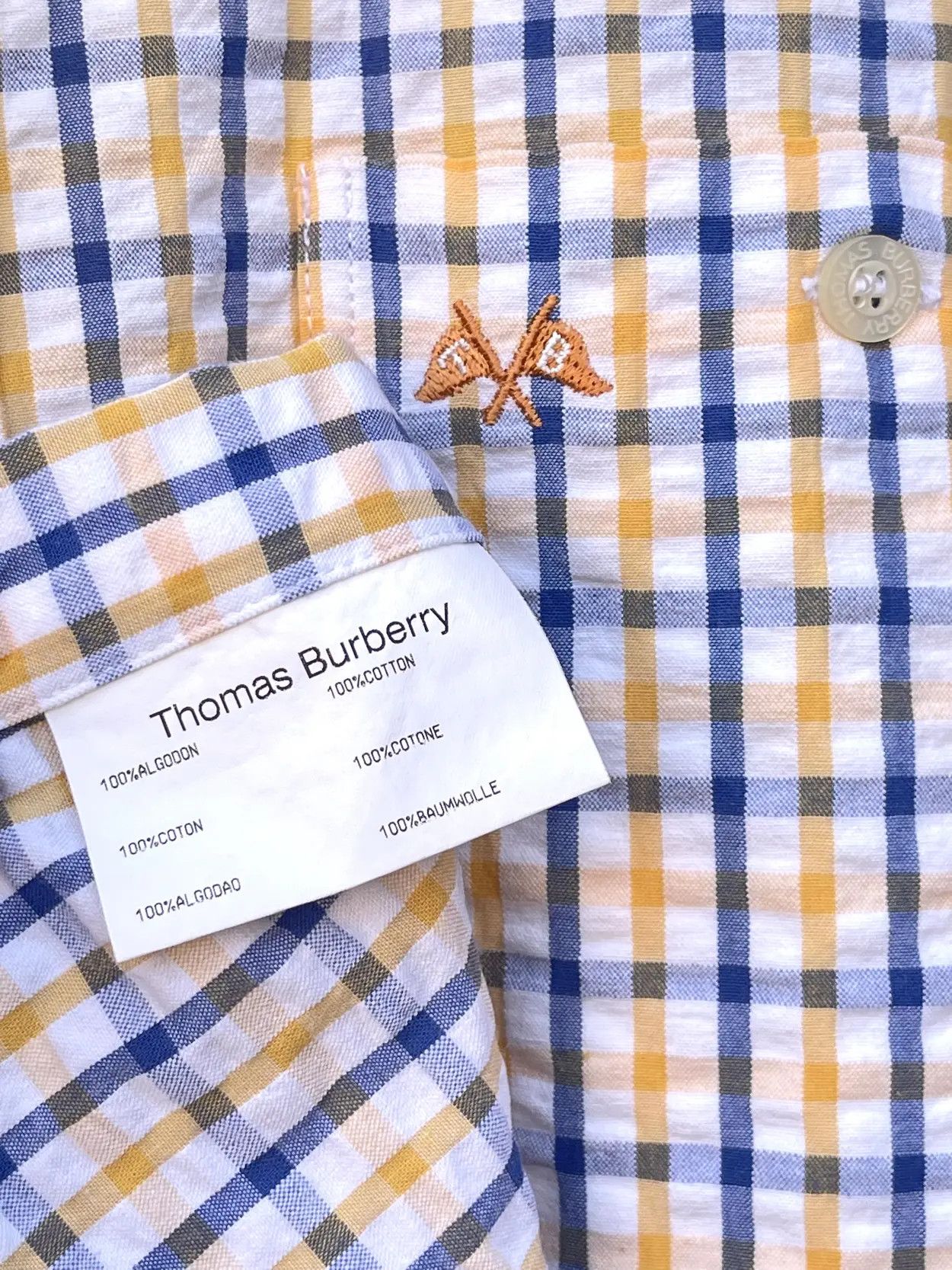 Burberry 🔥 TB Burberry London Cotton shirt plaid size xl Size US XL / EU 56 / 4 - 9 Thumbnail
