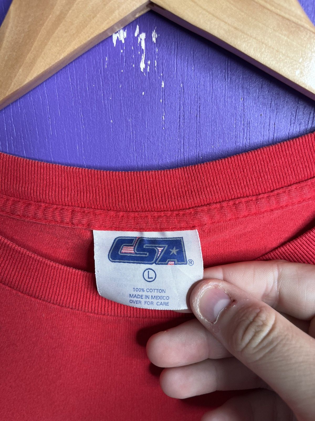 CSA × MLB × Vintage Vintage 2001 CSA Texas rangers flame logo t-shirt Size US L / EU 52-54 / 3 - 4 Thumbnail