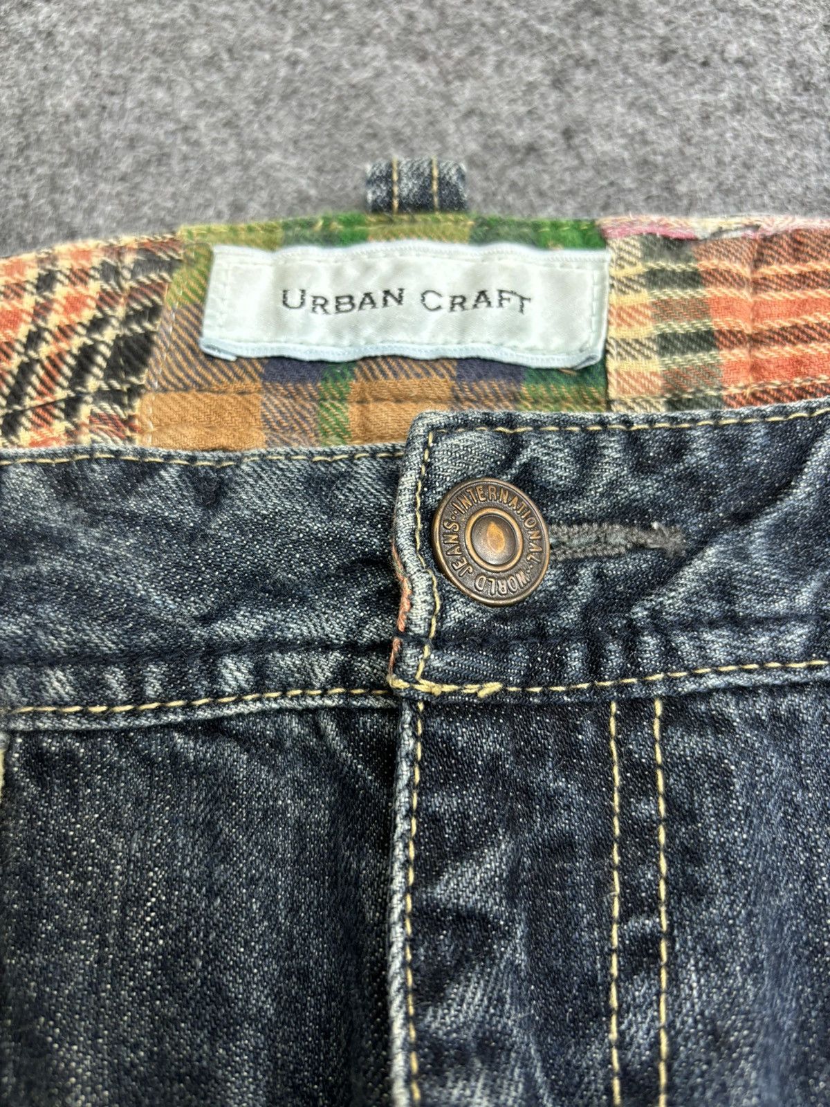 Japanese Brand × Seditionaries 💥Flare💥Insane Urban Craft Unfinishd Edge Distrssd Denim F475 Size US 34 / EU 50 - 3 Thumbnail