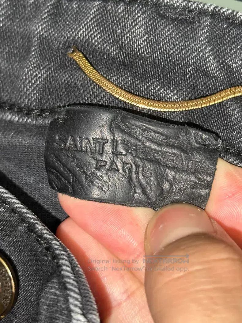 Saint Laurent Paris Saint Laurent Paris Black and grey washed slim-fit denim p Size US 29 - 5 Thumbnail