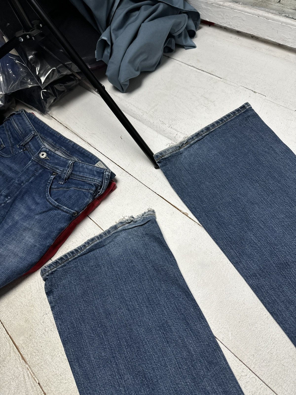 Levi's BOOTCUT🚨Vintage 90s Levis Jeans 525 69 Light Wash Denim Size 32" / US 10 / IT 46 - 10 Thumbnail