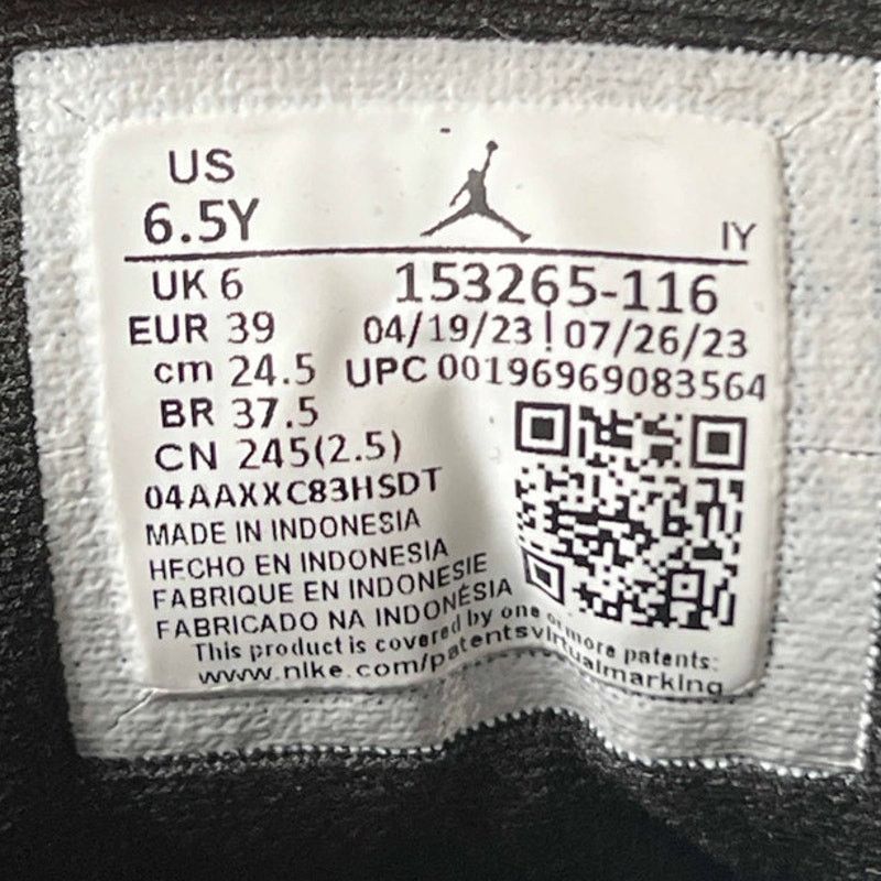 Jordan Brand × Nike Size 6.5 Nike Air Jordan 12 Retro GS Cherry 2023 Men's Shoes Size US 6.5 / EU 39-40 - 7 Thumbnail
