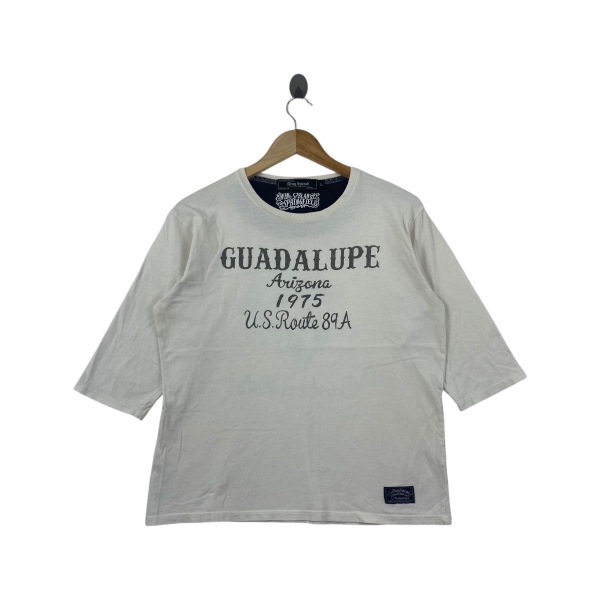 Japanese Brand Wing Spread Tee Shirt Big Logo Bunkers Motel Arizona Skull Size US L / EU 52-54 / 3 - 1 Thumbnail