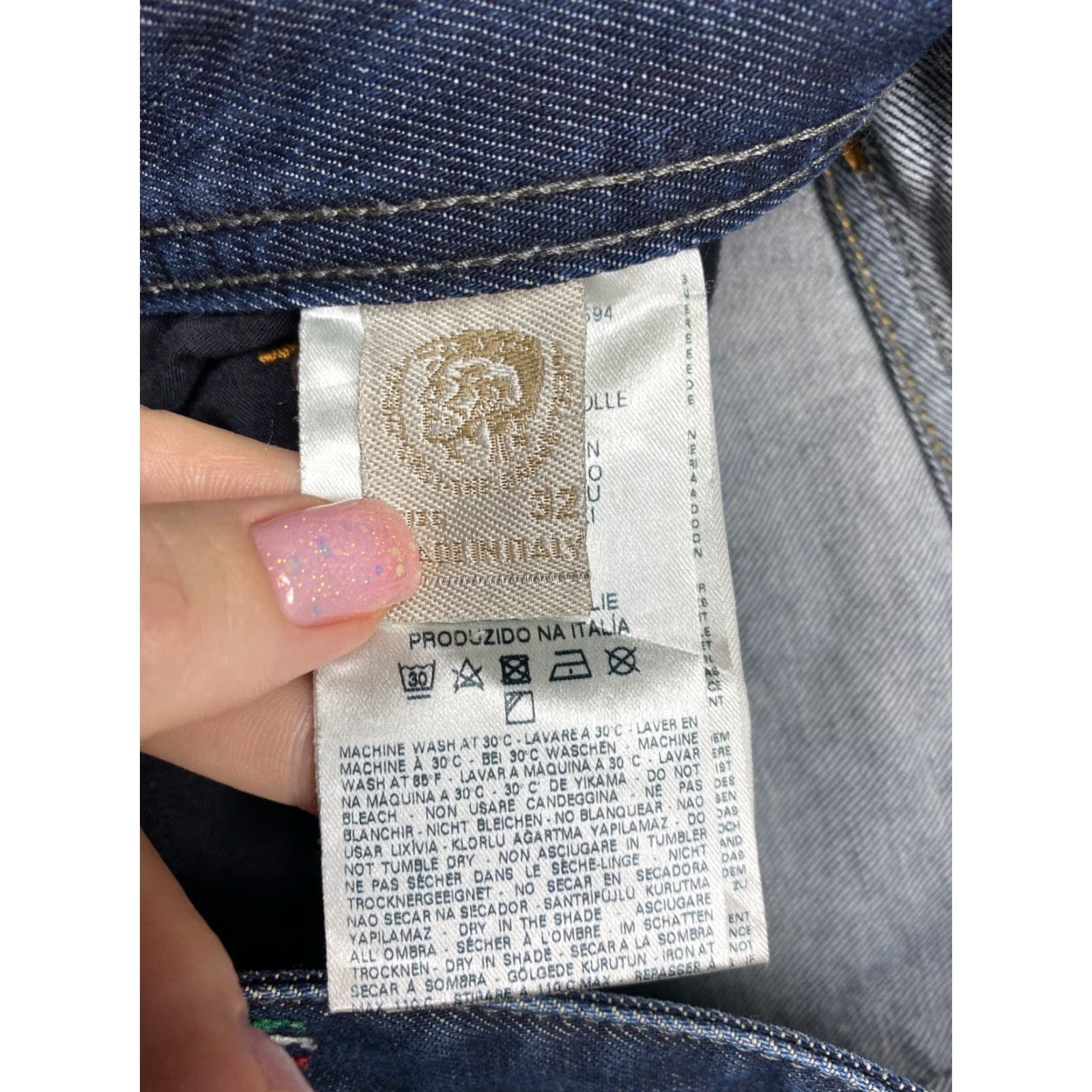 Diesel Diesel Larkee Jeans Mens Denim Pants 32 Blue Cotton Cotton Denim Regular Straight Pockets Jeans Inseam 32 Italy USA 90s Size US 32 / EU 48 - 5 Thumbnail