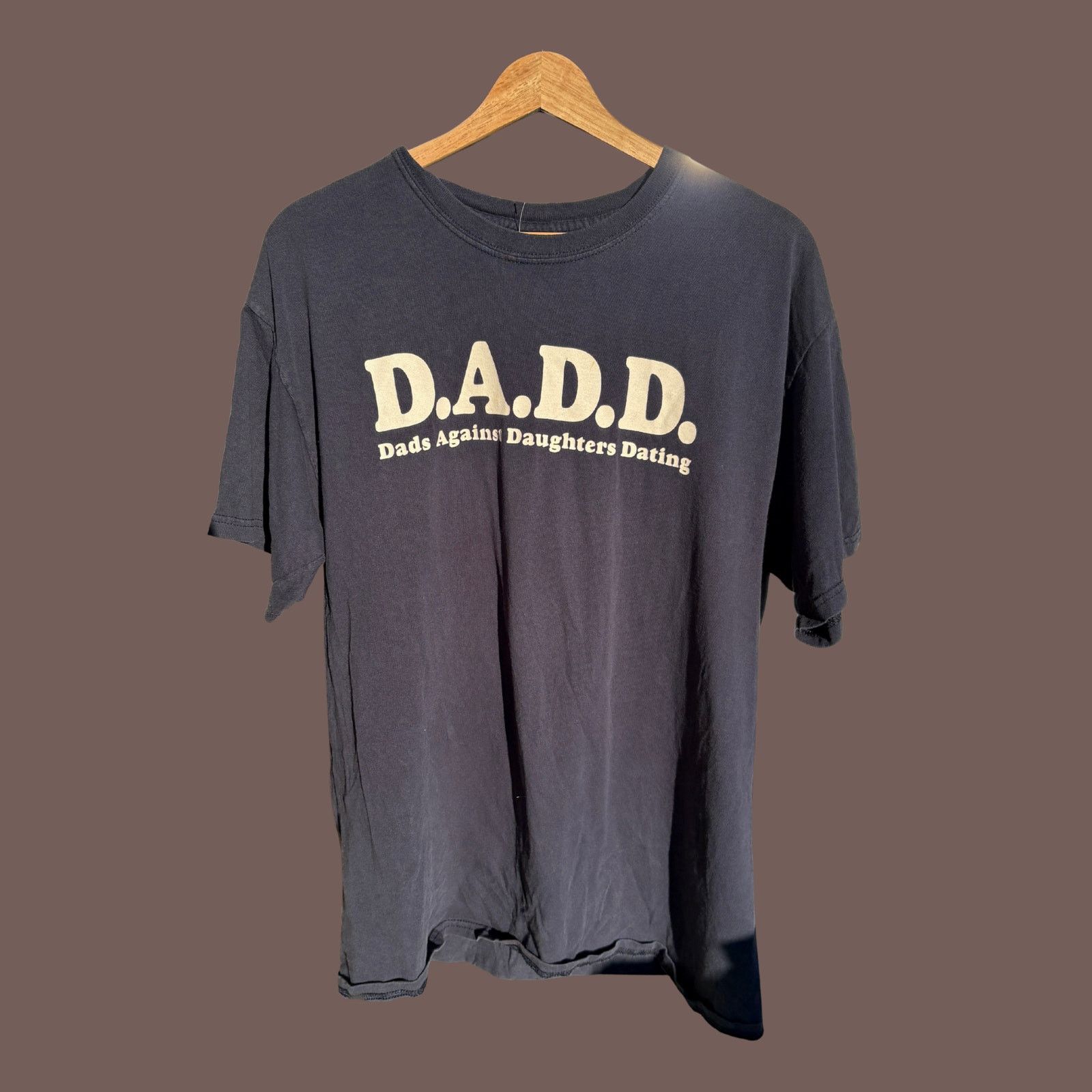 Gildan VTG Graphic Tee | DADD Navy Cotton | Y2K Humor Size US L / EU 52-54 / 3 - 1 Thumbnail