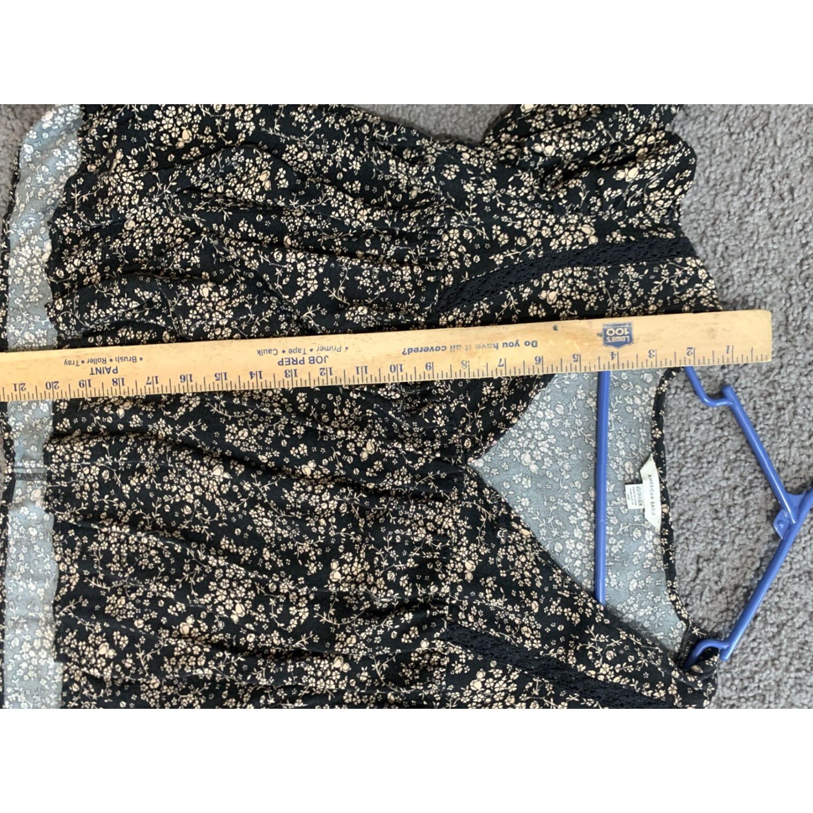 American Eagle Outfitters VINTAGE American Eagle Blouse Women XS Black Floral Cropped V-Neck Long Sleeve Bohemian Size XS / US 0-2 / IT 36-38 - 5 Thumbnail