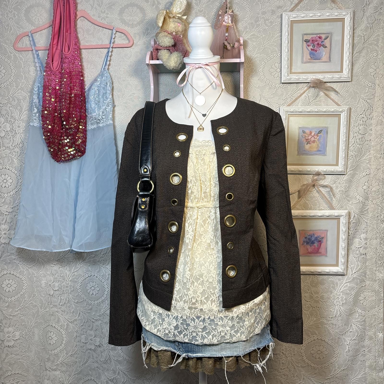 Cartoon Network vintage grommet blazer office siren jacket Size XL / US 12-14 / IT 48-50 - 1 Thumbnail