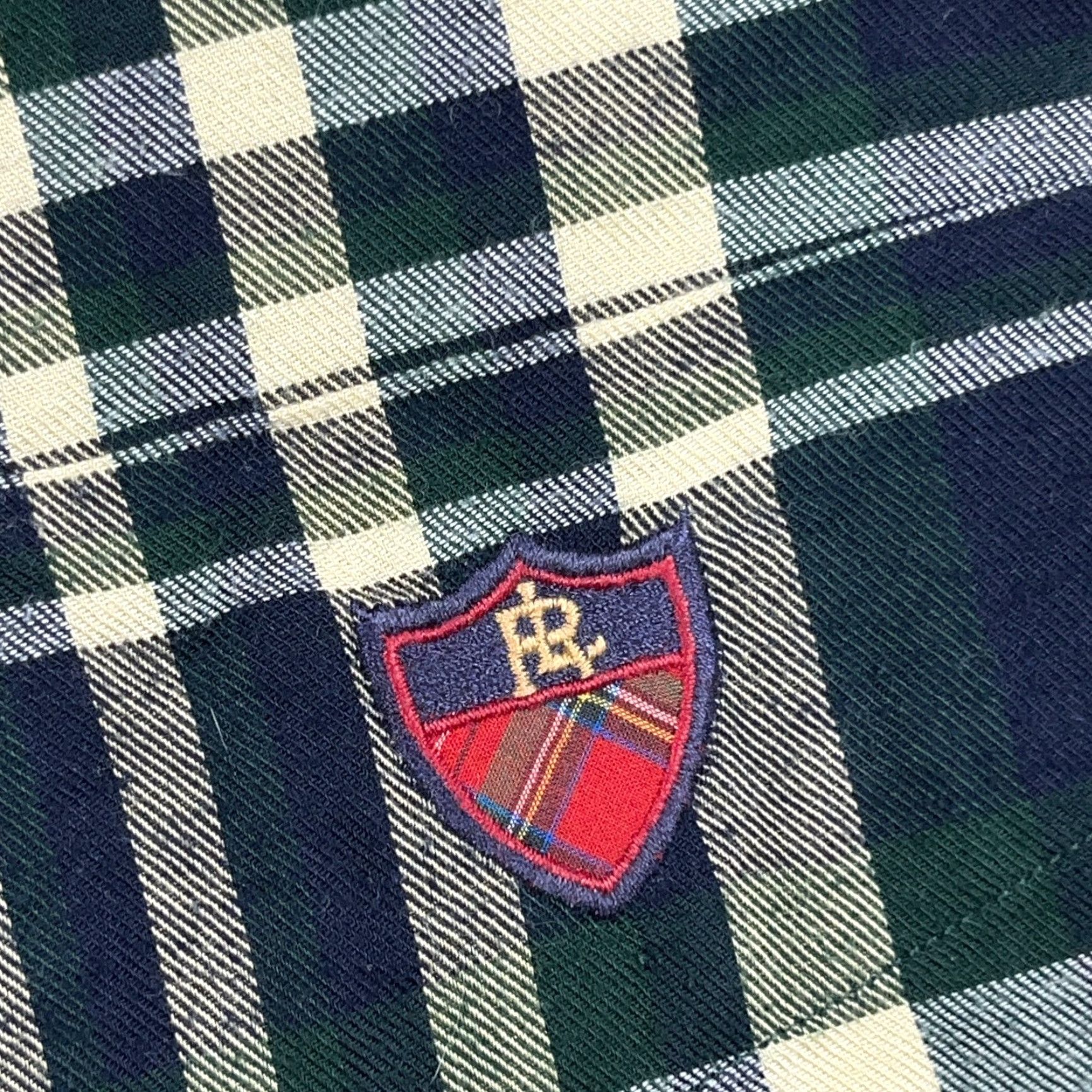 Ralph Lauren Ralph Lauren Button-Up Shirt Men L Blue Plaid Flannel Slim Crest VTG Size US L / EU 52-54 / 3 - 5 Thumbnail