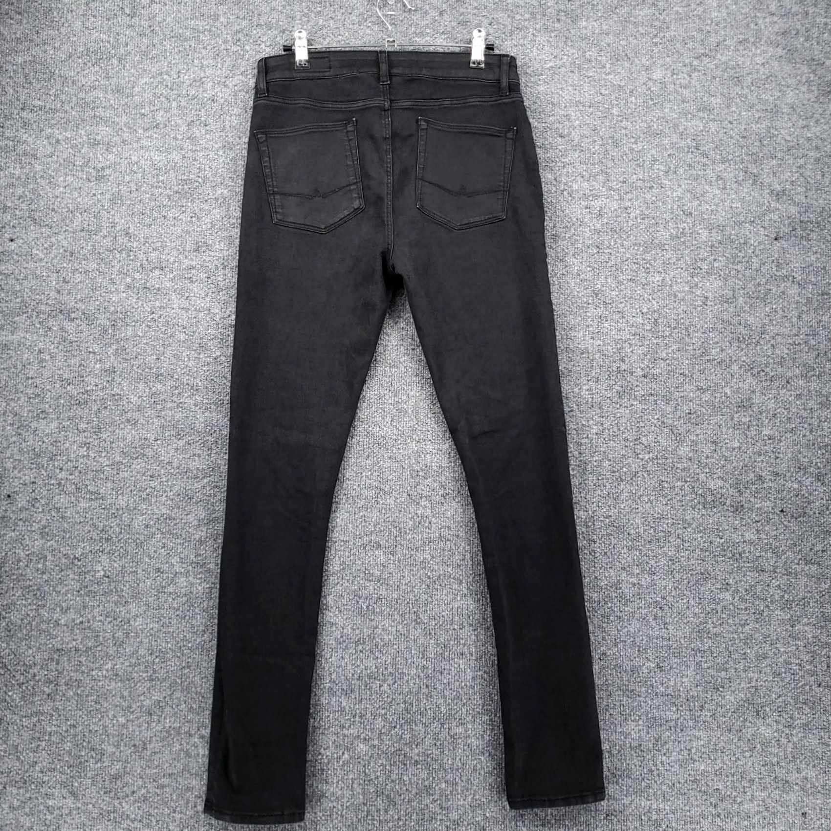 Asos ASOS Jeans Womens 30x32 Mid-Rise Skinny 5-Pocket Dark Wash Black Denim Size 30" / US 8 / IT 44 - 2 Thumbnail