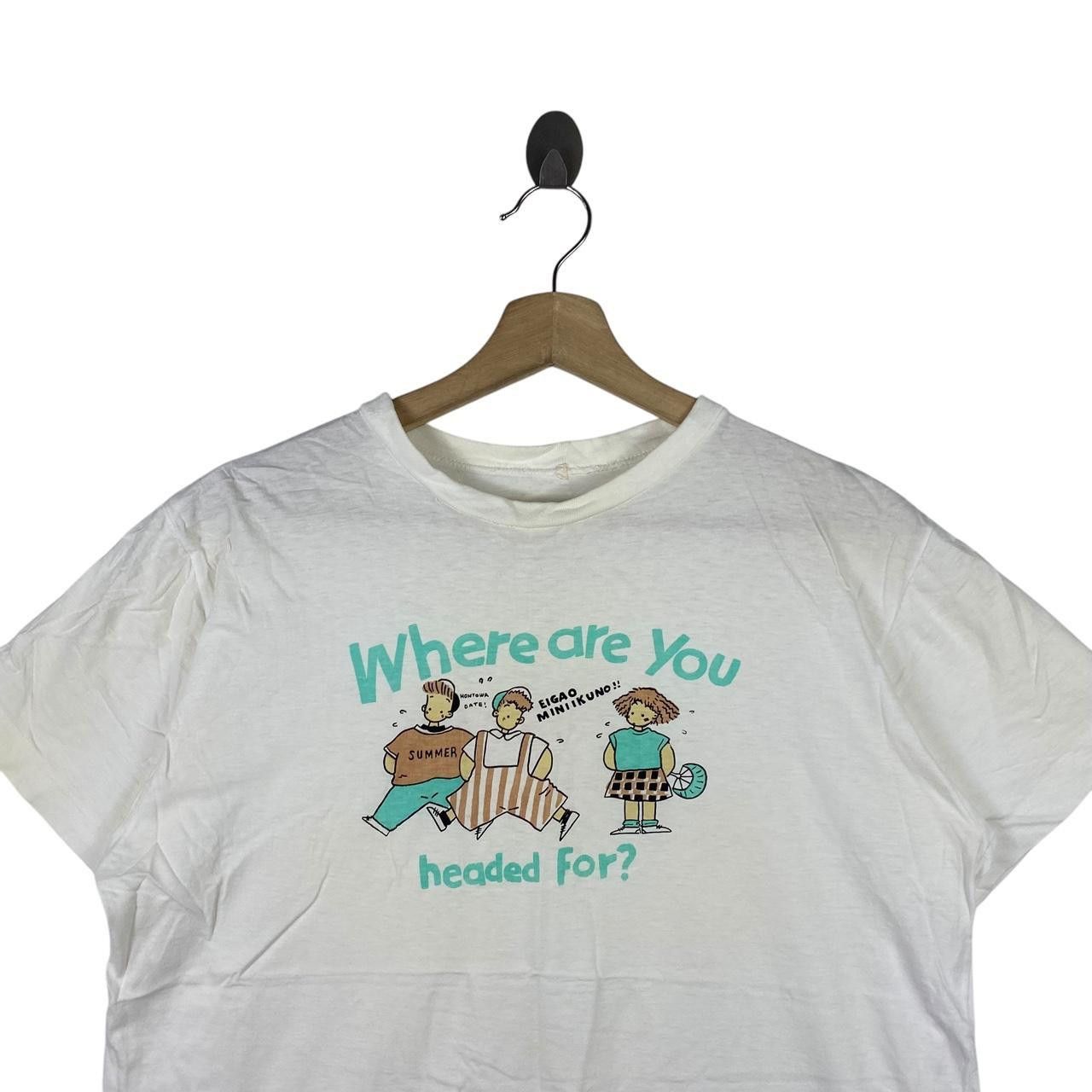 Vintage Vintage JAPAN ANIME Tee Shirt Top Eigao Miniikuno Manga Size US M / EU 48-50 / 2 - 2 Thumbnail