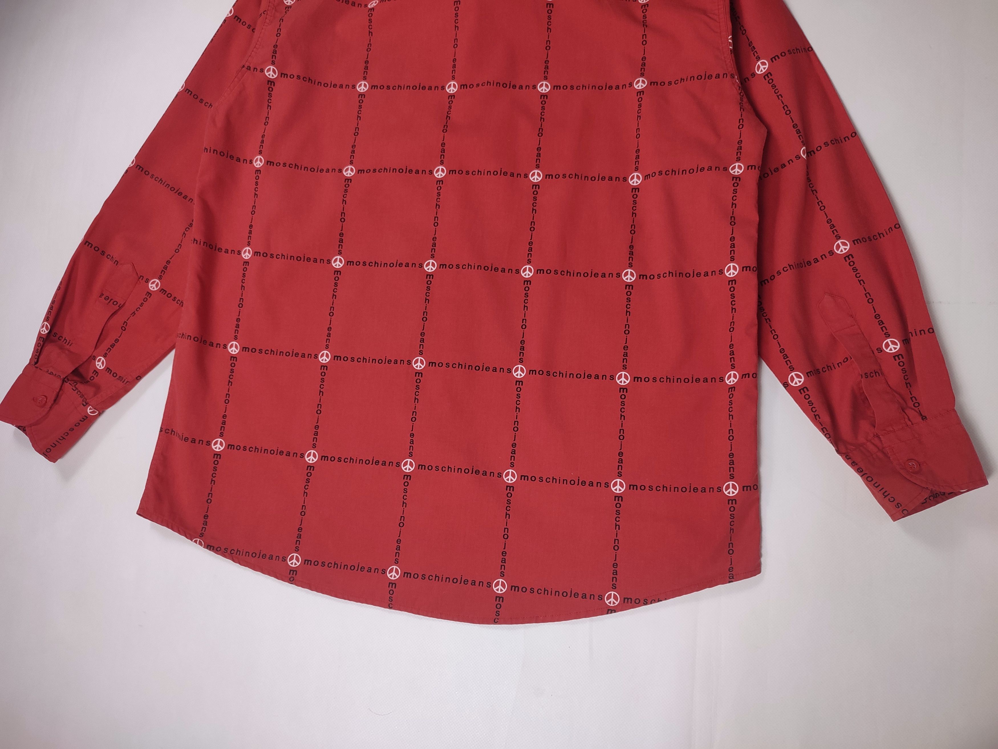 Moschino Moschino vintage shirt monogram Size US L / EU 52-54 / 3 - 10 Thumbnail