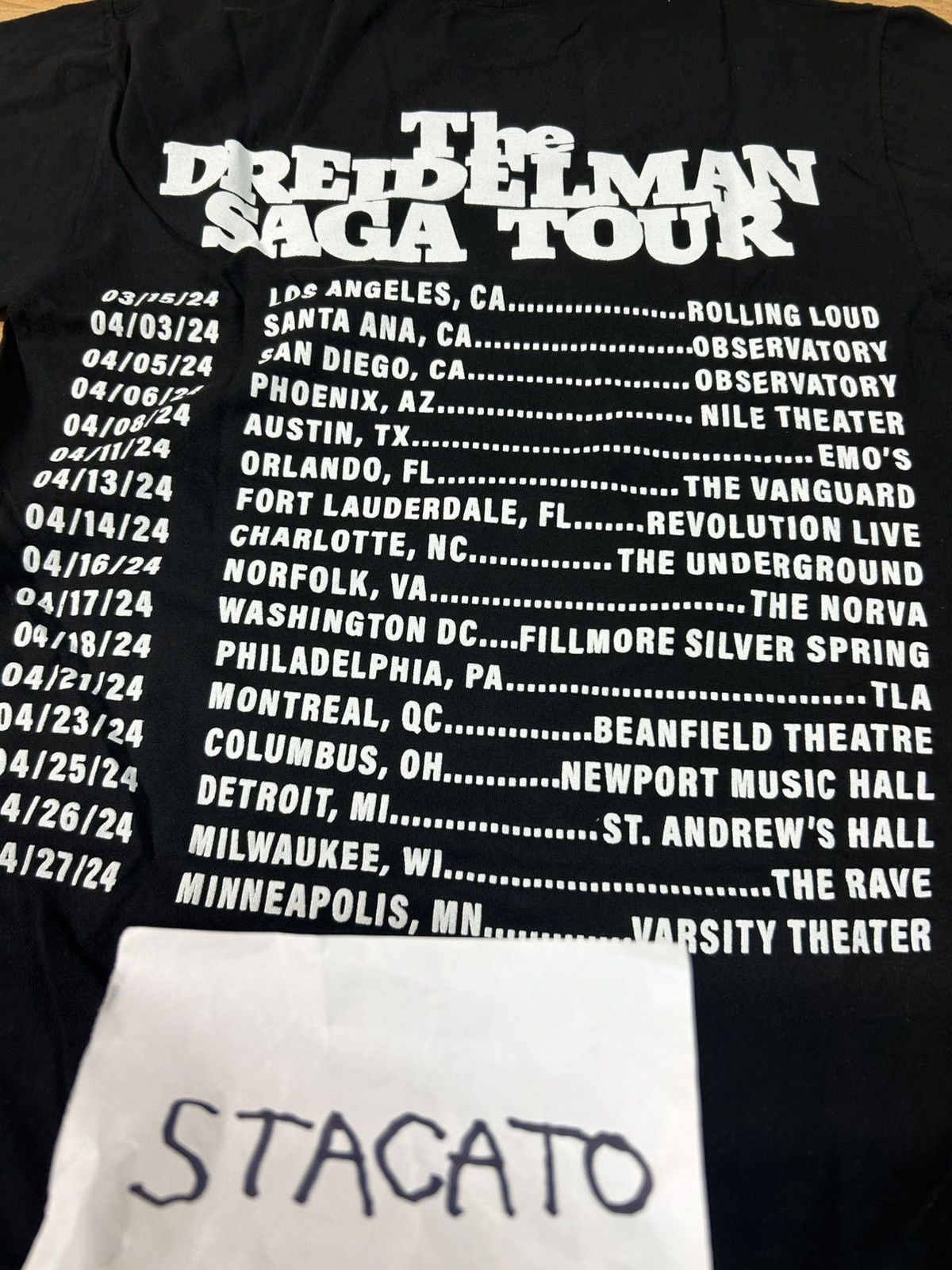 Rap Tees × Vintage BLP Kosher Driedelman Tour Tee Black Small Size US S / EU 44-46 / 1 - 5 Thumbnail