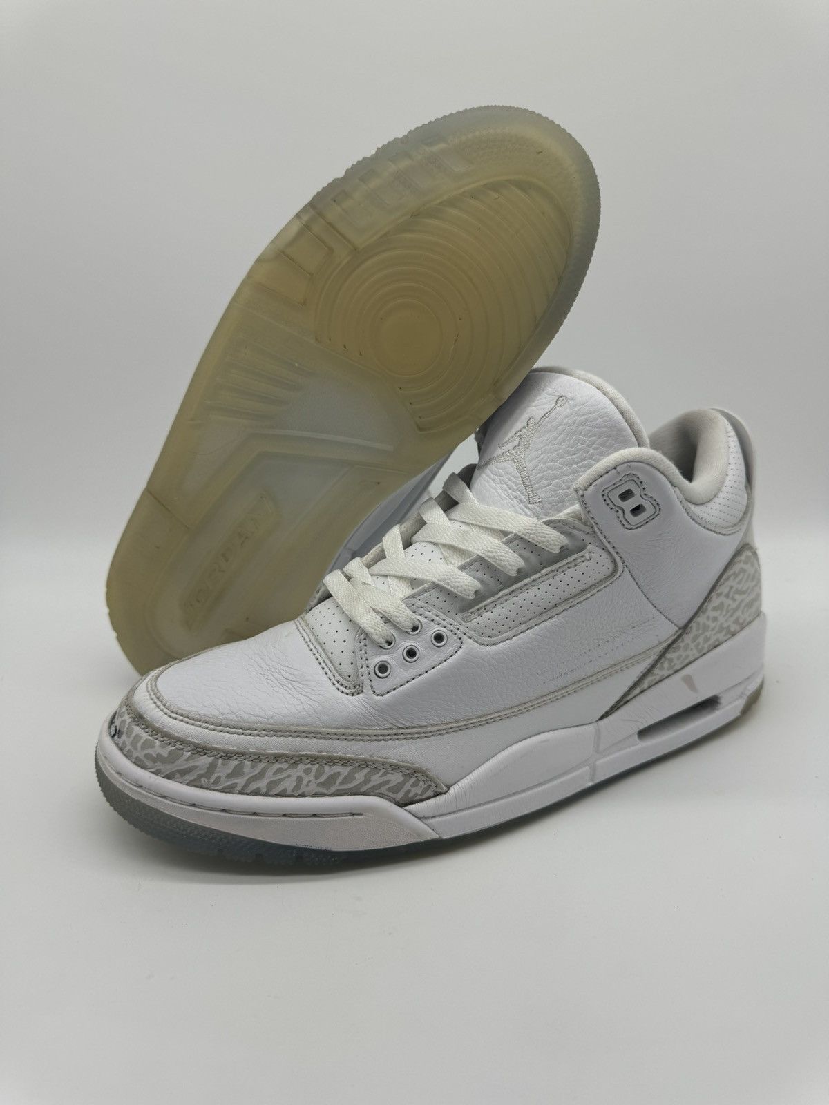 Nike Air Jordan Retro Pure Triple White 2018 Men's Size 10